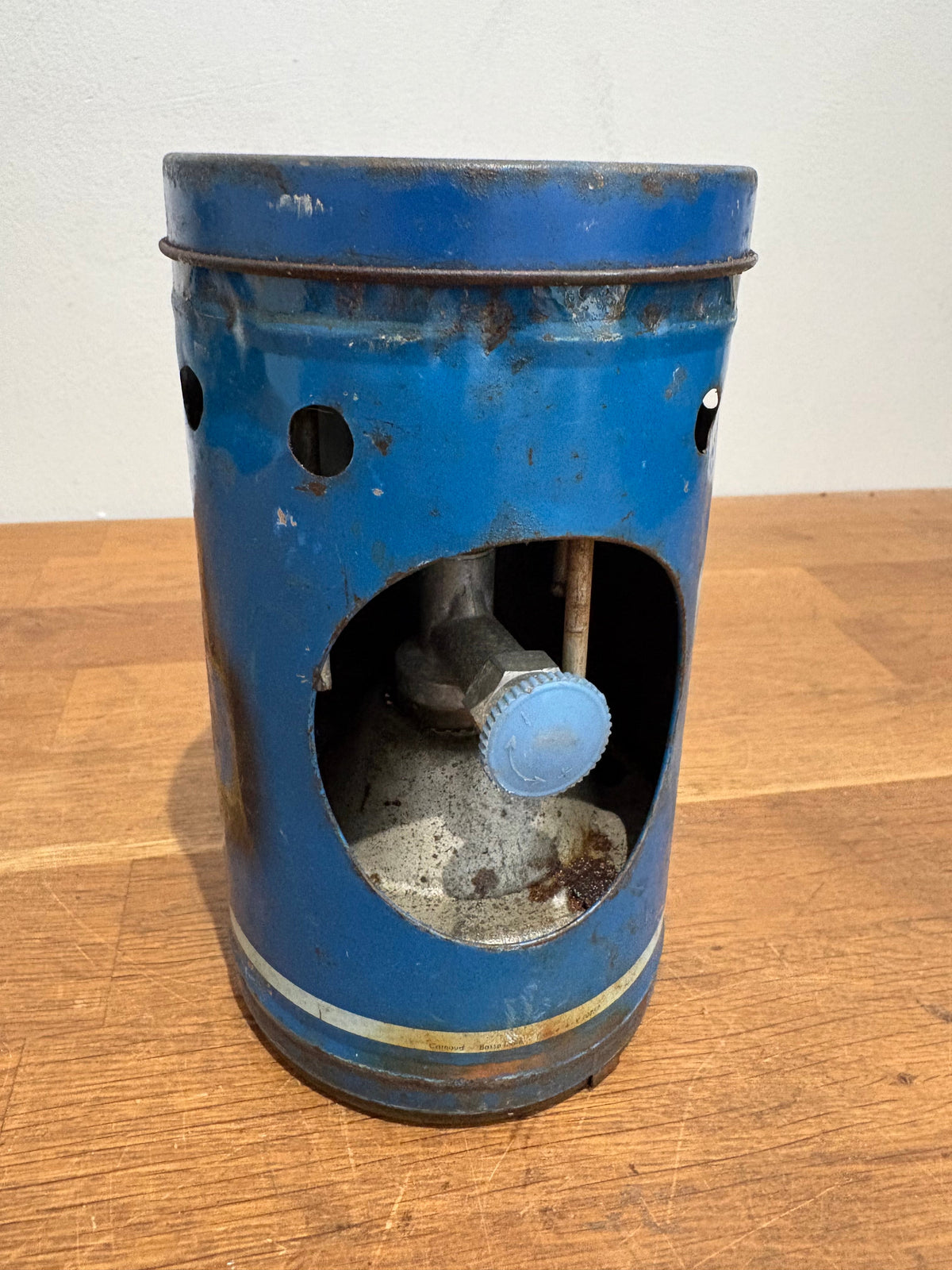 Vintage Rechaud Bleuet Camp Stove , Sold As Seen / Non Working/ Untested
