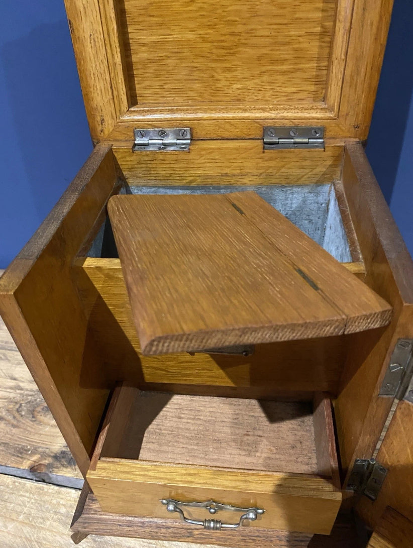 Beautiful Antique Smokers Cabinet , Some Slight Issues