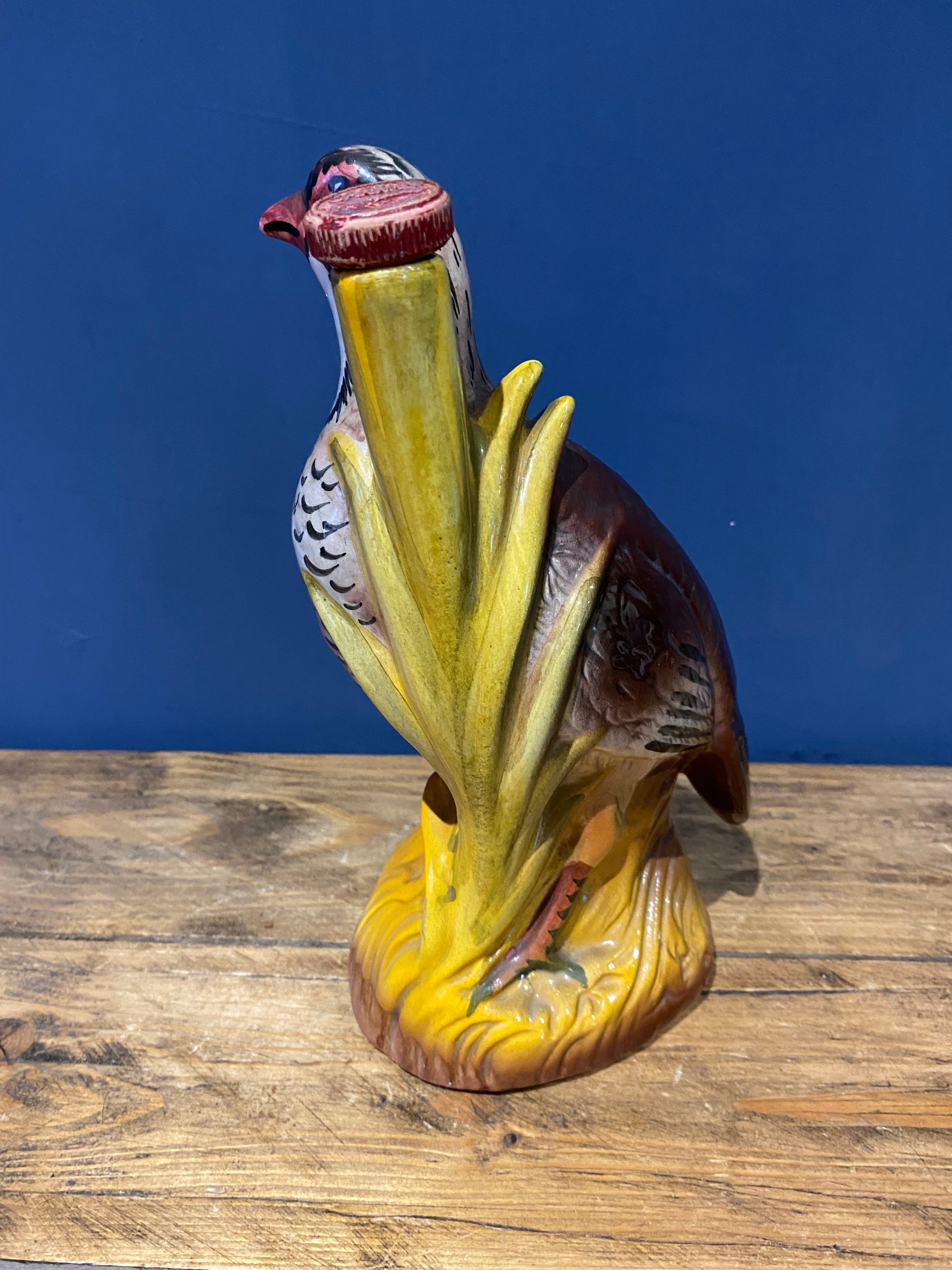 Vintage 70’s Garnier cherry brandy ceramic decanter