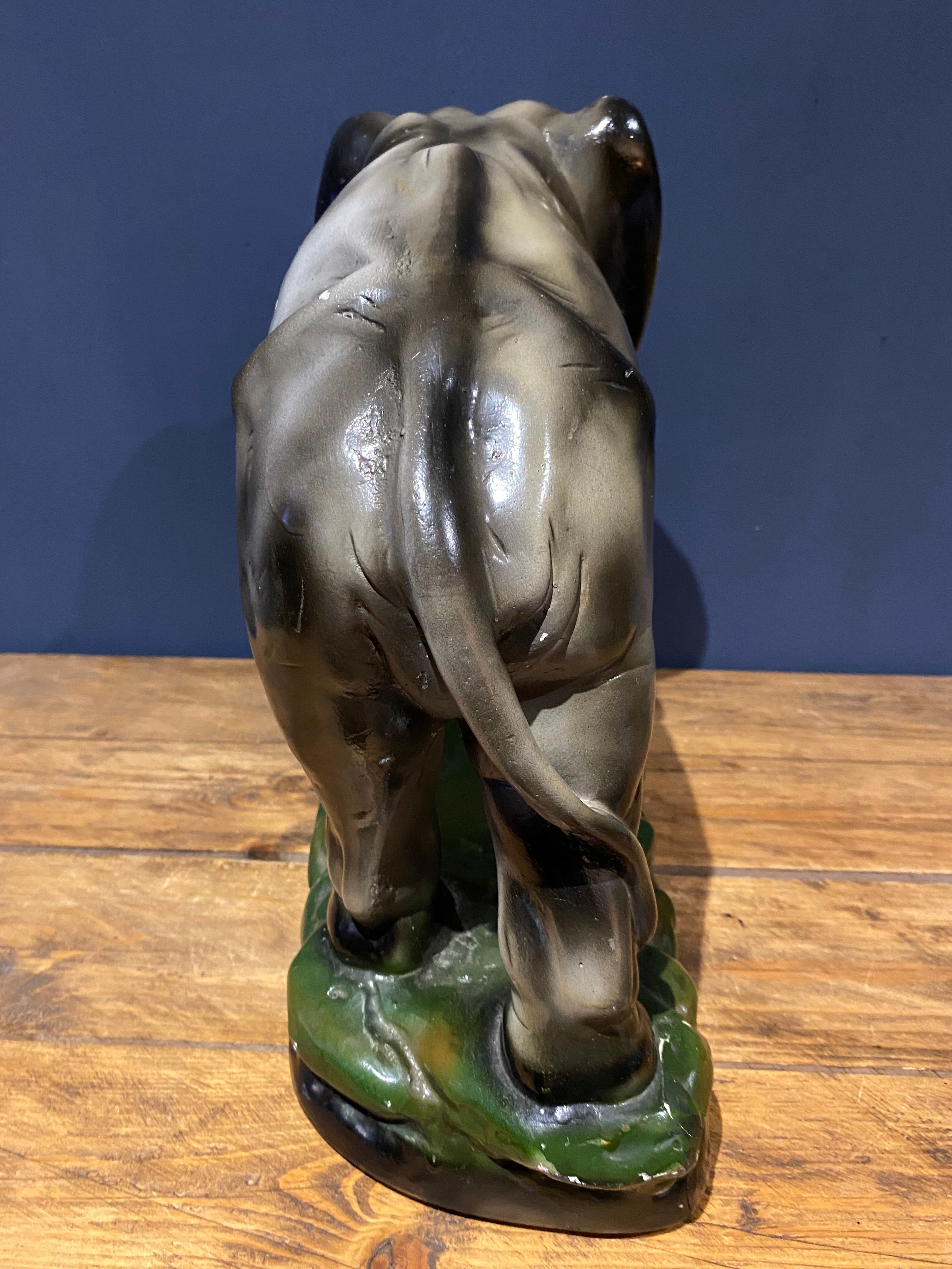 Large 1930’s pottery elephant