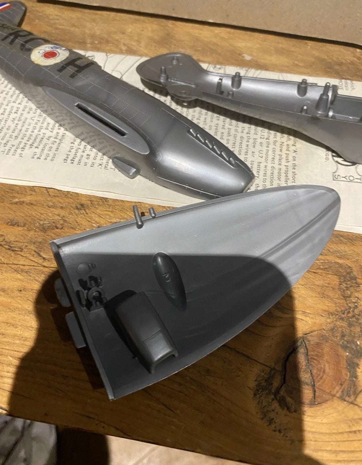 Vintage Scalecraft Electric Spitfire Model , Part Kit Or Spares.
