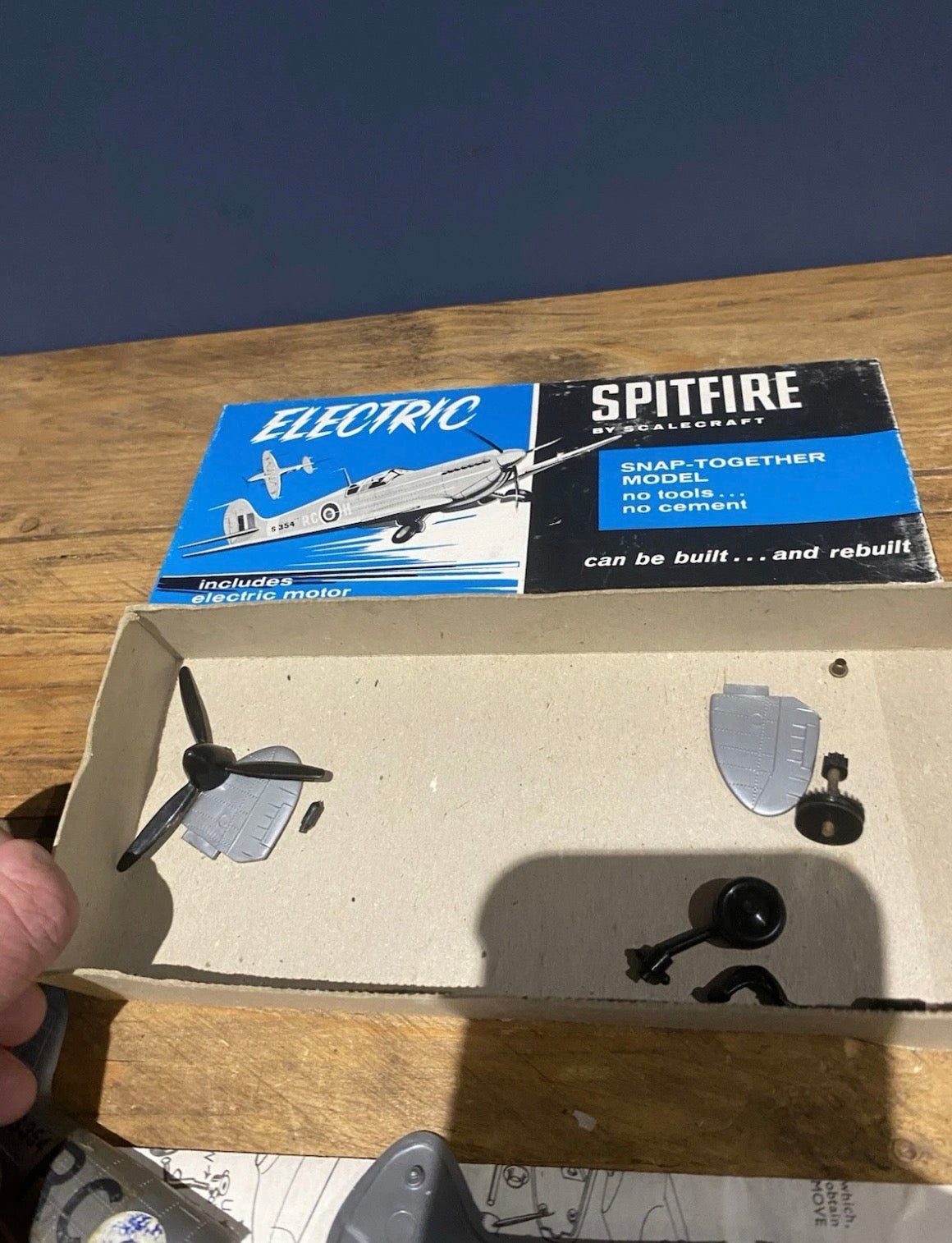 Vintage Scalecraft Electric Spitfire Model , Part Kit Or Spares.