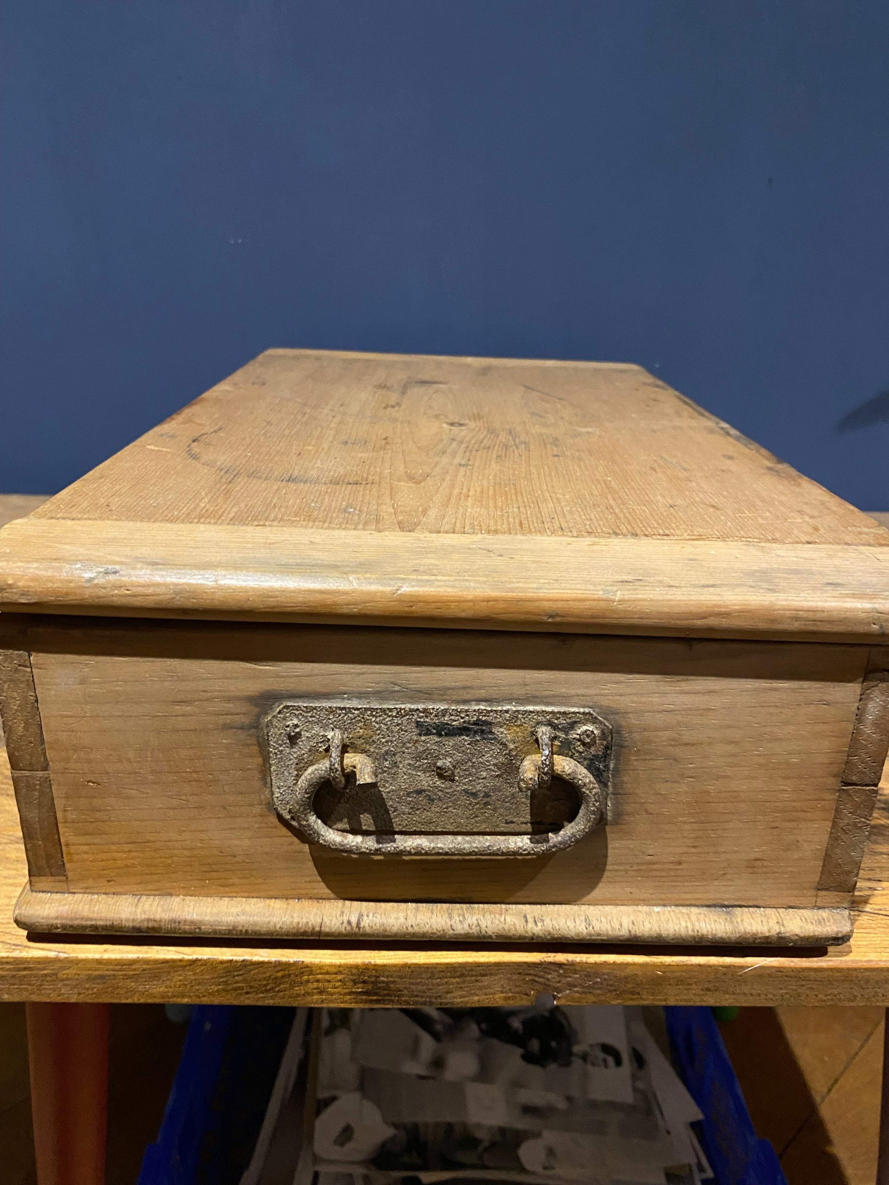 Nice Antique Box , As Found But A Cracking Box