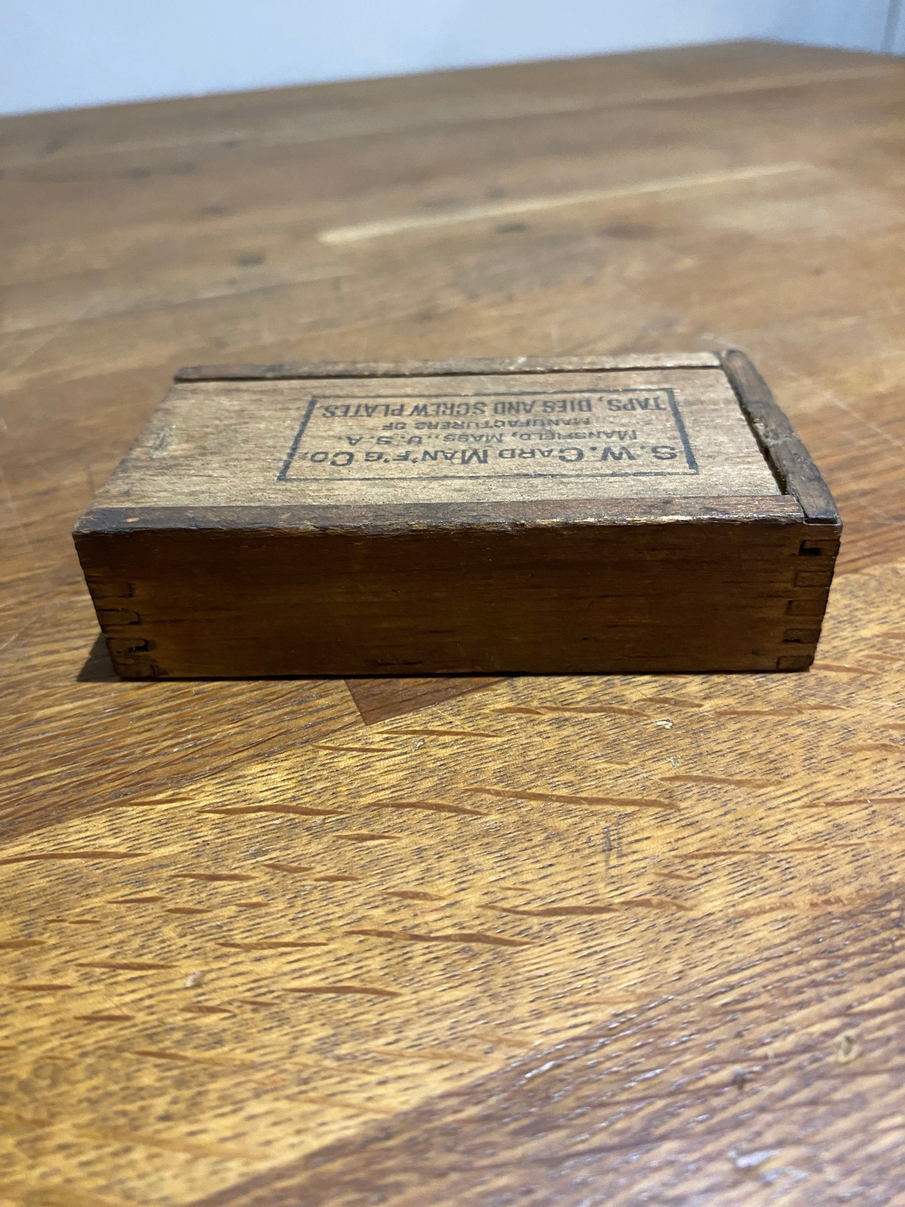 Vintage S W Card Man’f’g Co, Box Of Taps. Tools