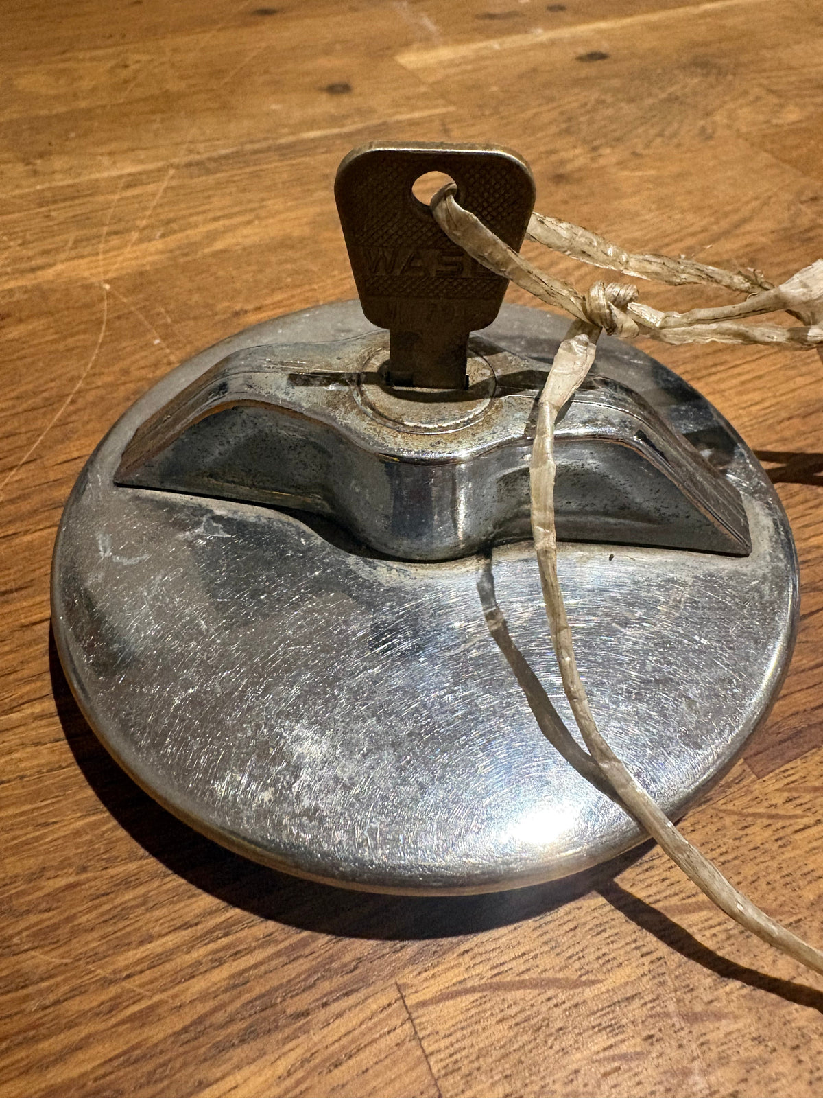 Vintage Chrome Car Petrol Cap .