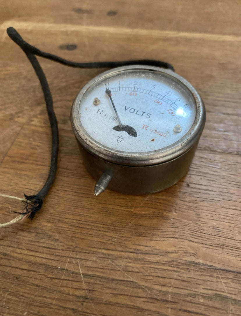 Vintage Pocket Volt Tester , Volt Meter