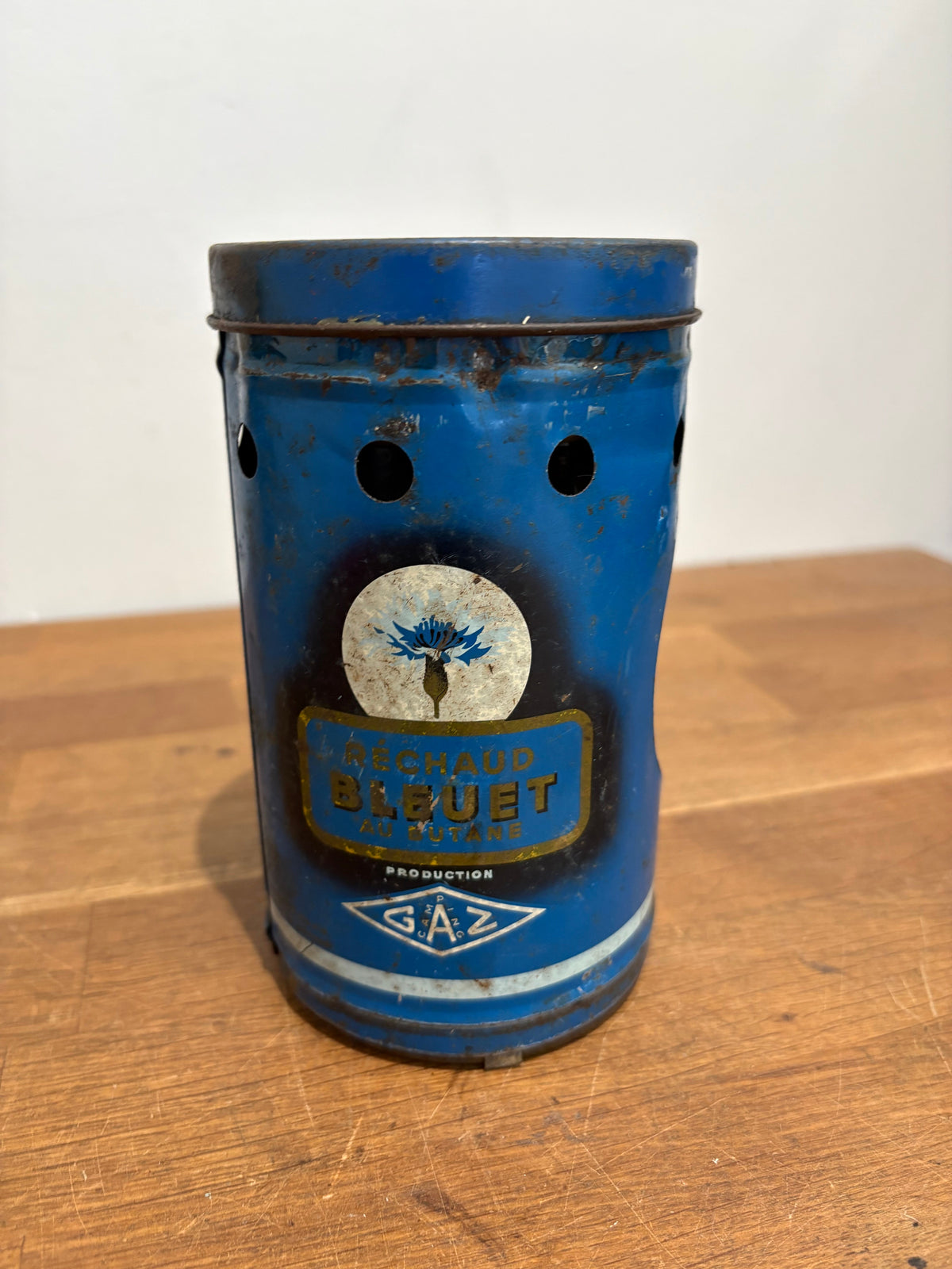 Vintage Rechaud Bleuet Camp Stove , Sold As Seen / Non Working/ Untested