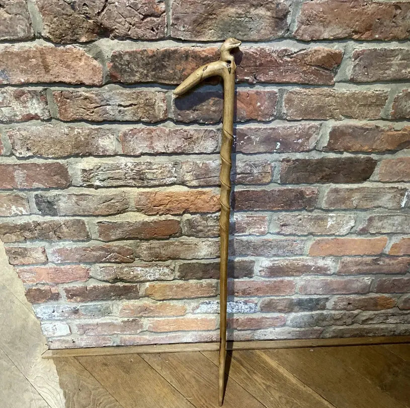 Quirky and Decorative Vintage Carved Monkey Walking Stick | Wilson Fox Antiques Online Store