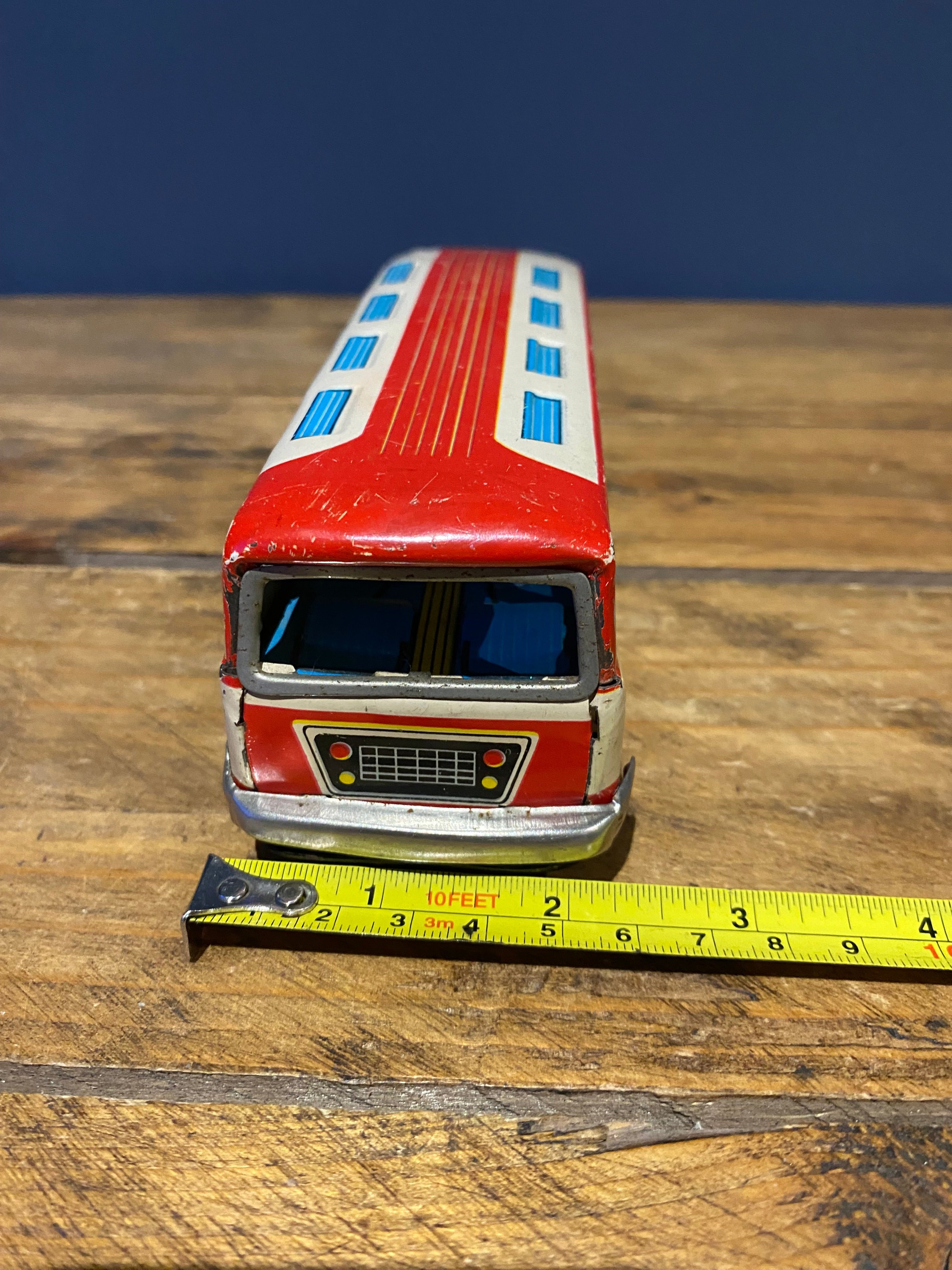 Vintage Tinplate SFTF , Made In China , Tinplate Bus
