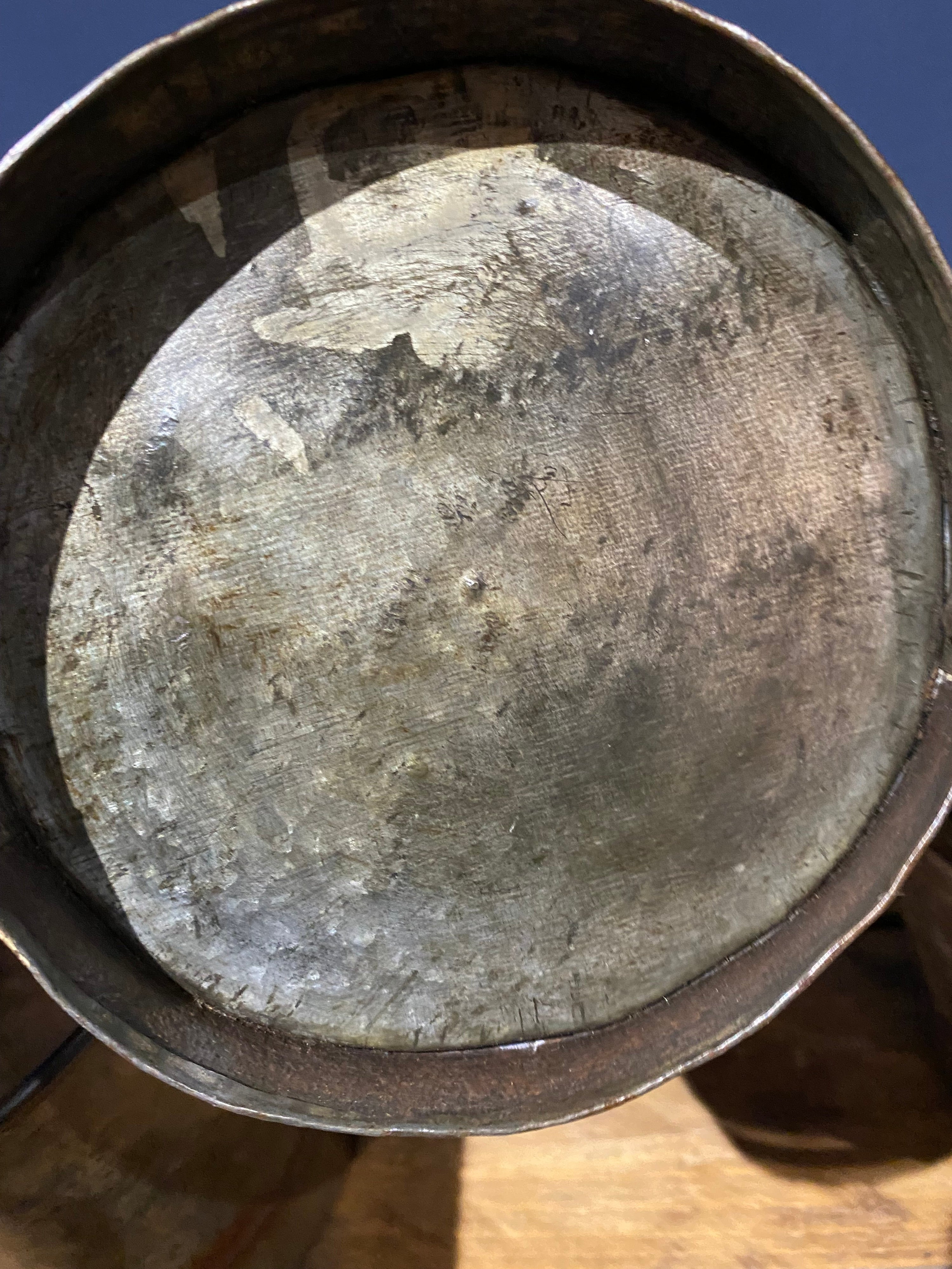 3 X Vintage Galvanised Buckets , Medium