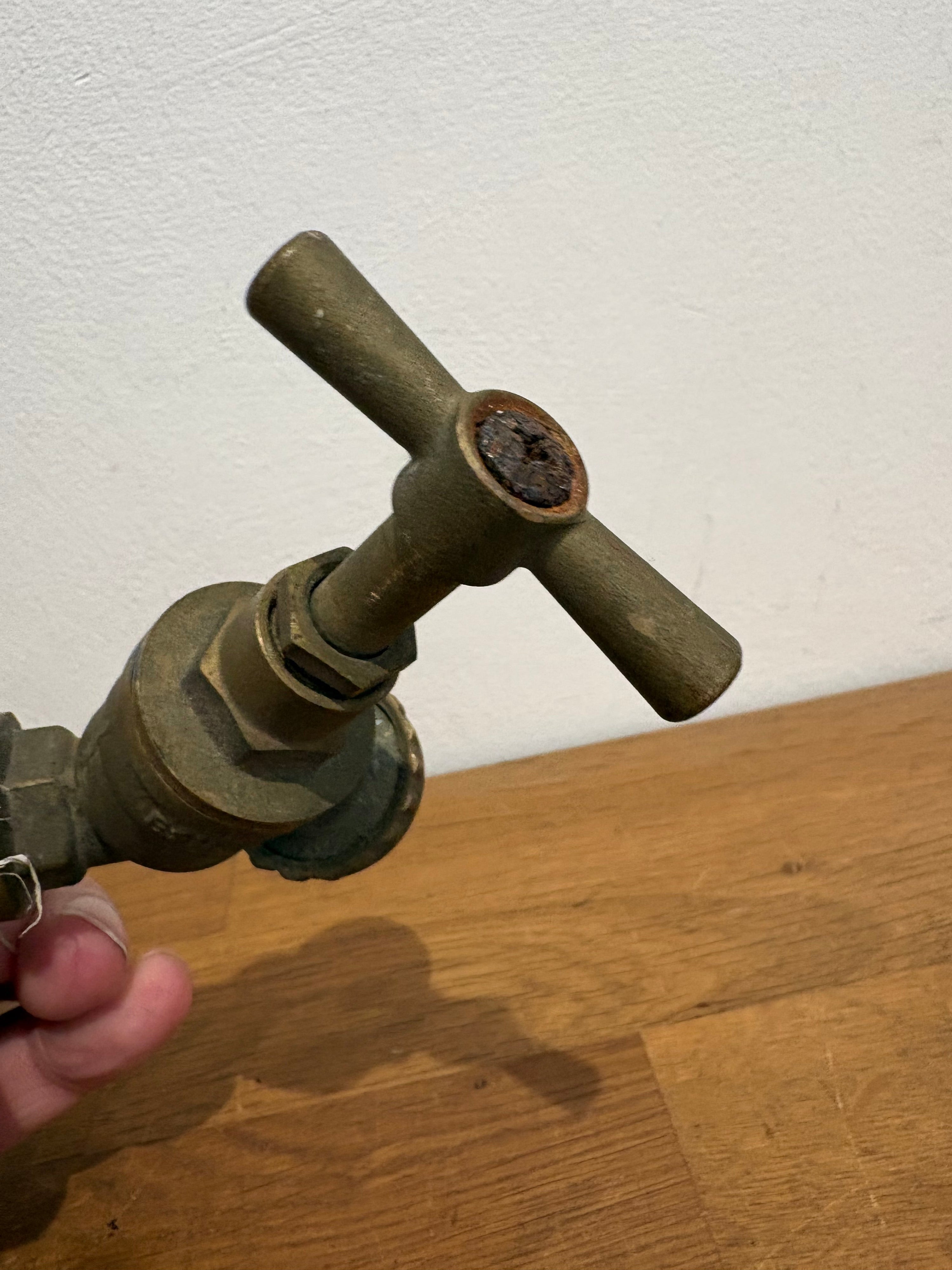 Vintage Brass Plasson Kiwa Tap , Garden Tap , Indoor Sink Tap , Free UK postage