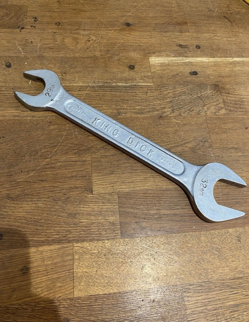 Vintage King Dick Open Ended Spanner, Odm2292.  29mm / 32mm.