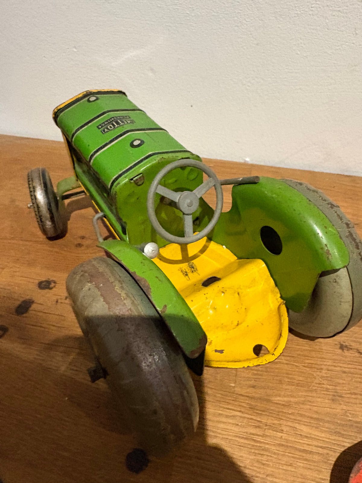 Vintage Mettoy Tin Plate Tractor And Trailer And Other Bits, Spares Or Repairs