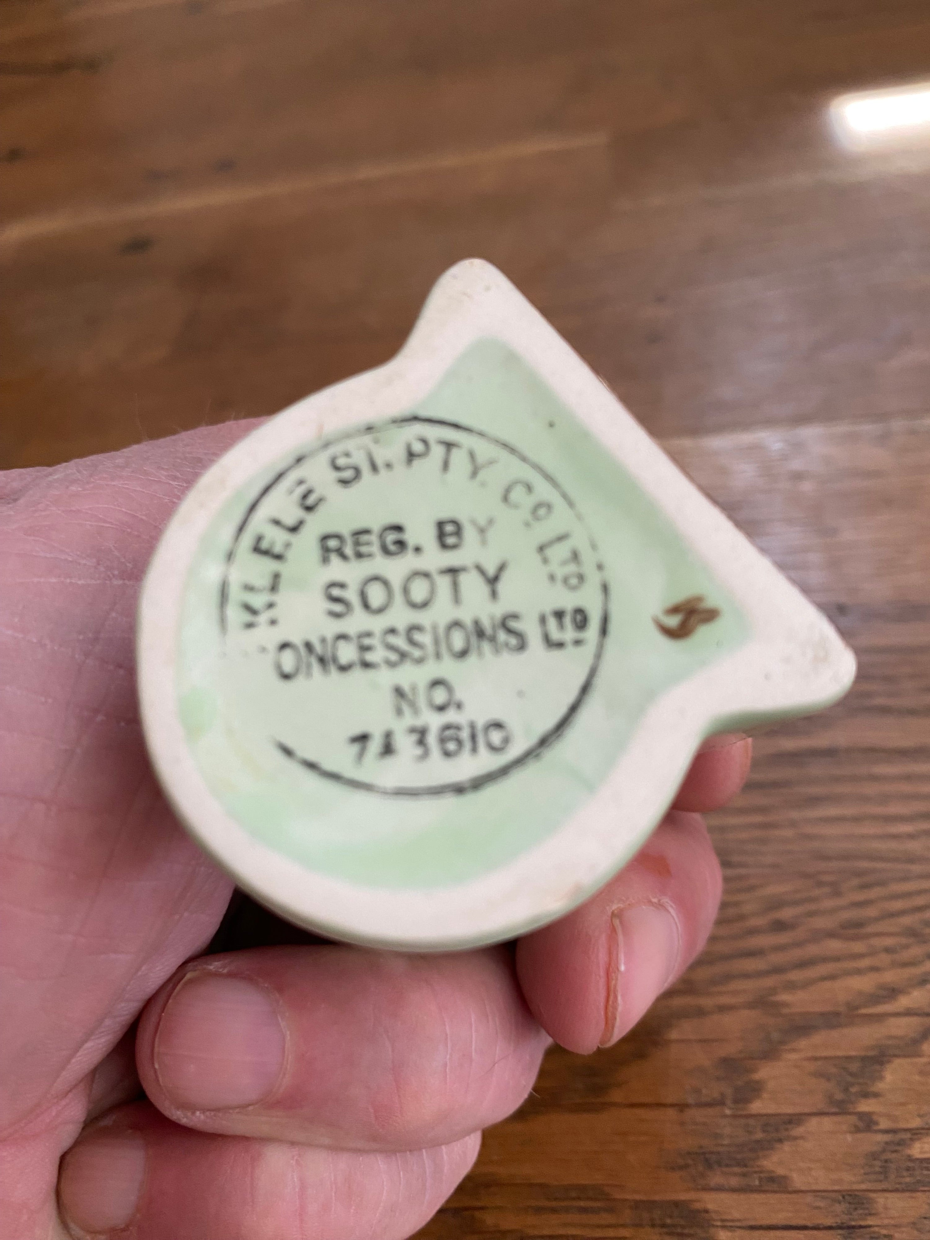 Vintage Keele St PTY , Sooty Egg Cup