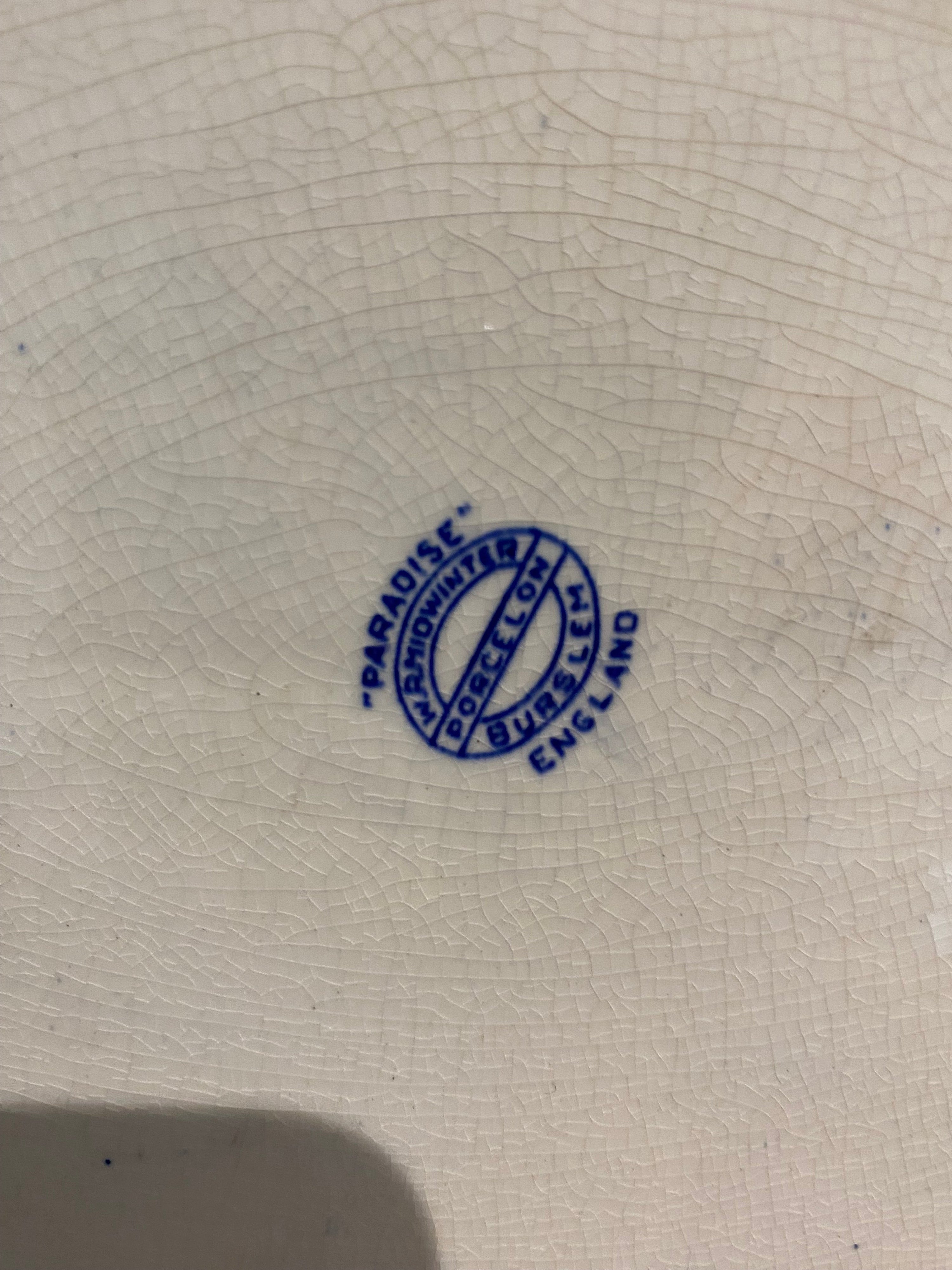 W R Midwinter Of Burslem, Paradise Series Pattern, Meat Charger/ Platter/serving