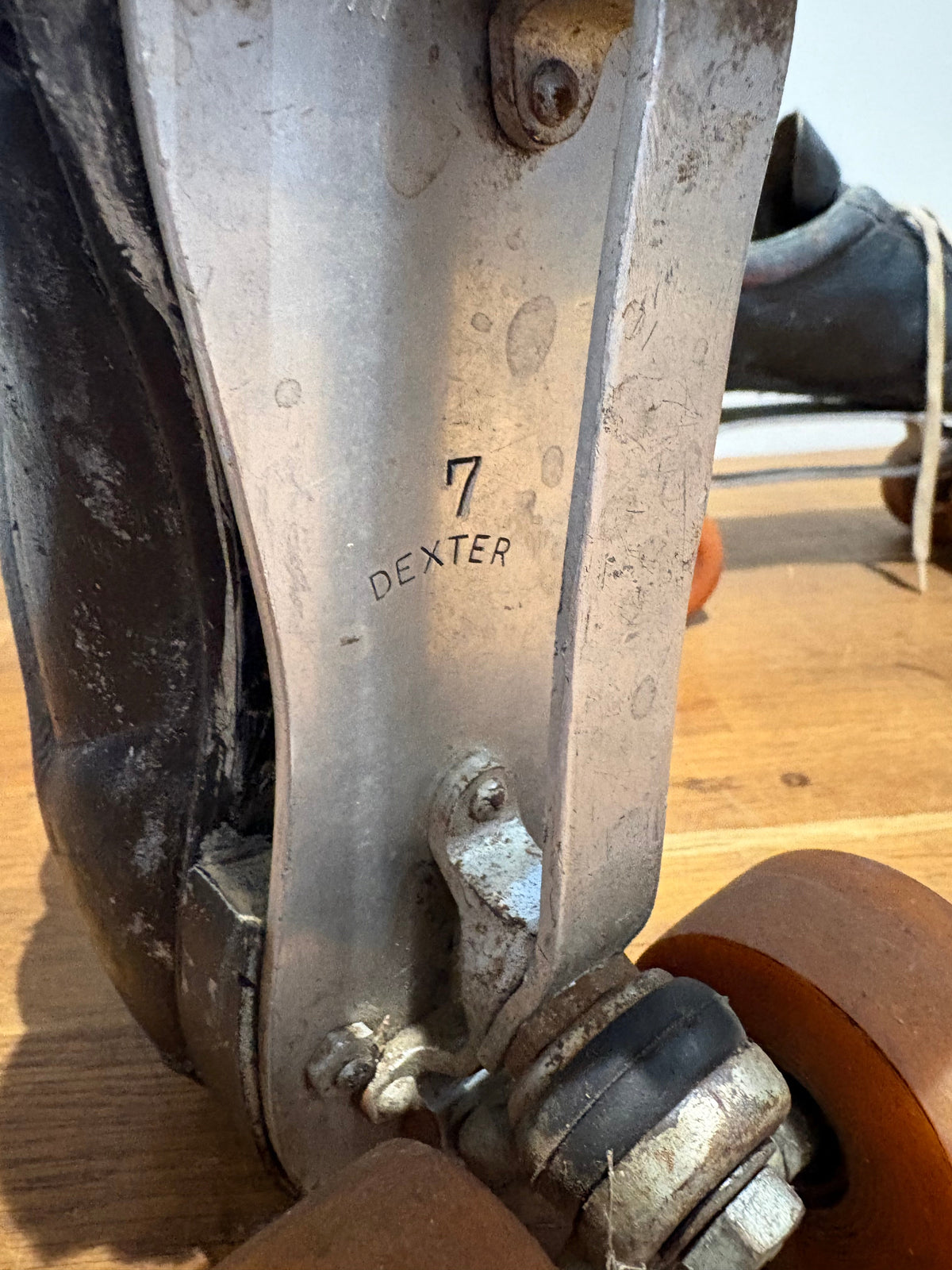 Vintage Dexter Size 7 Roller Skates With Shoes And Signed Hack .