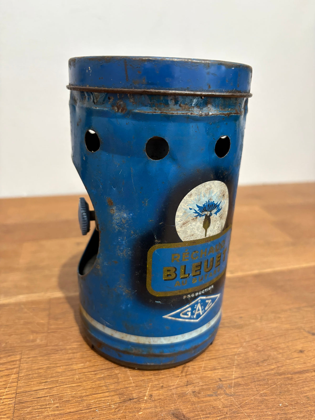 Vintage Rechaud Bleuet Camp Stove , Sold As Seen / Non Working/ Untested