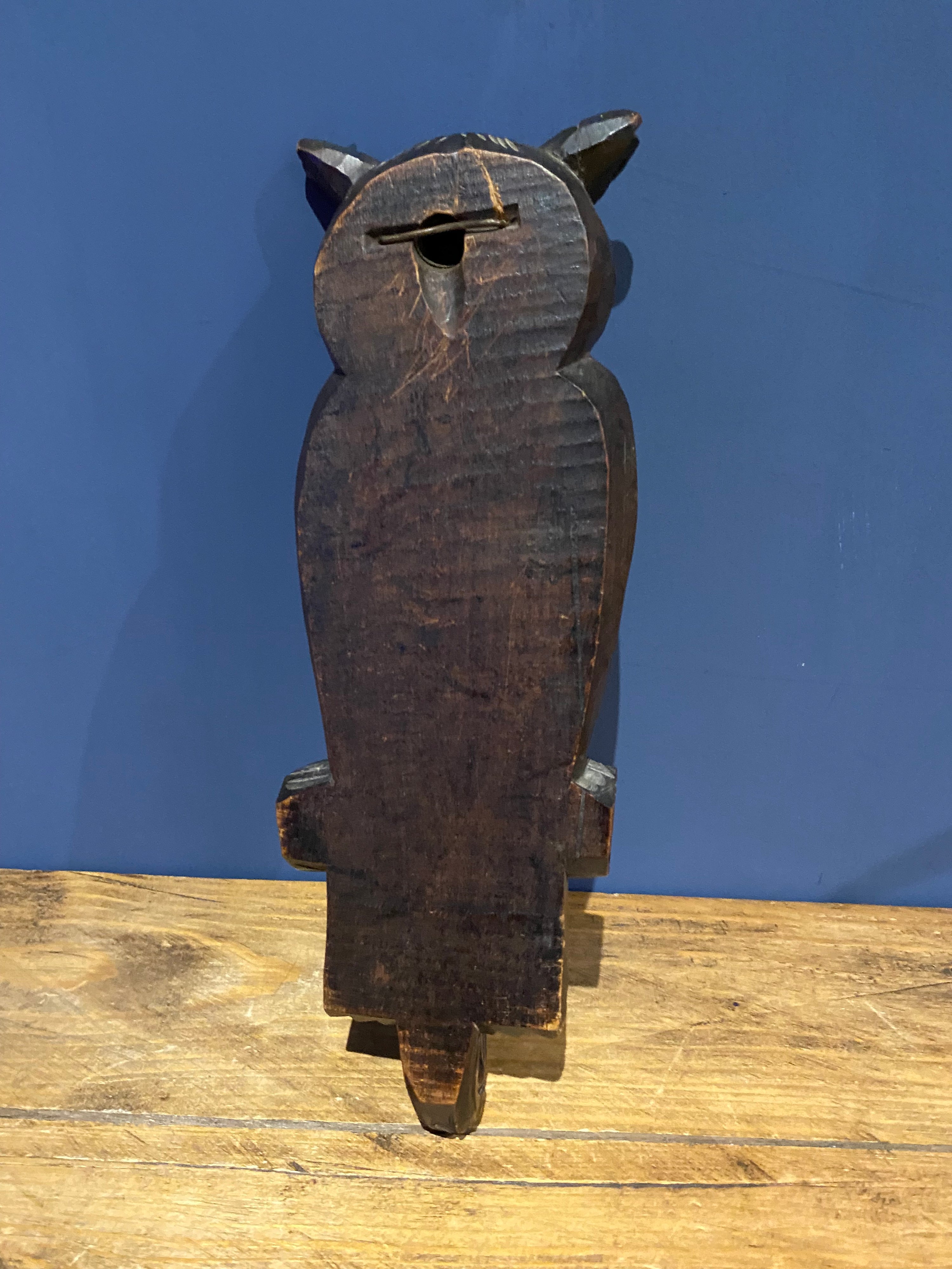 Vintage Early Black Forest Owl Hook