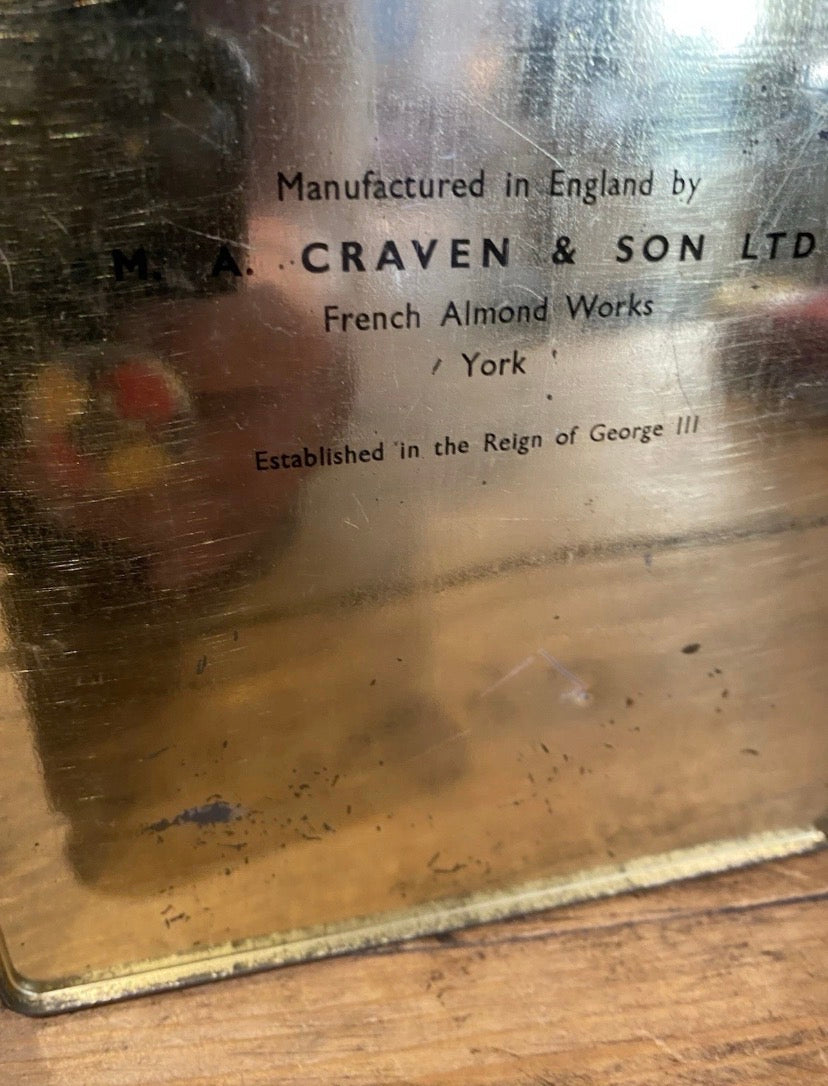 Vintage M A Craven & Son Ltd Toffee Tin