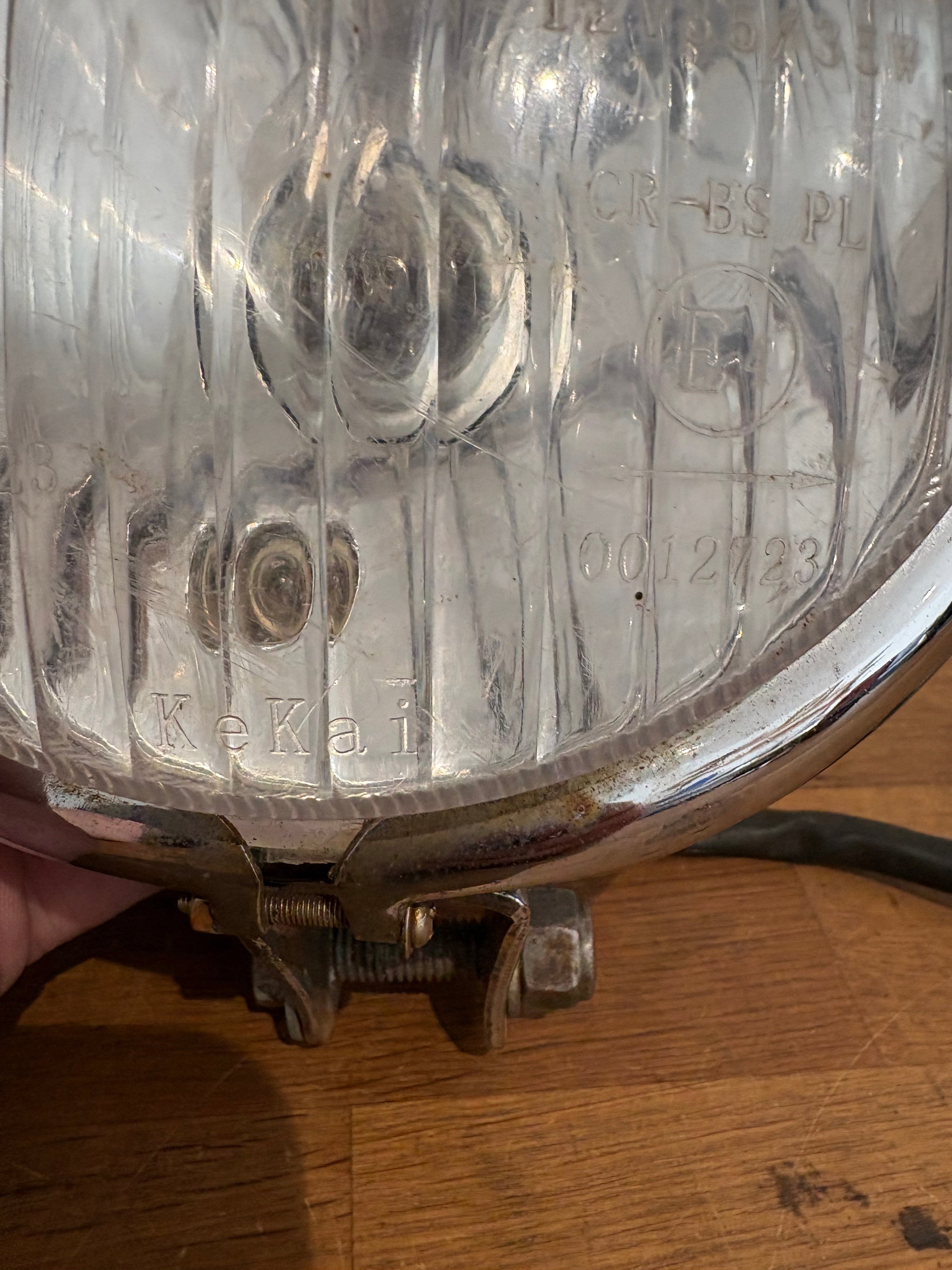 Vintage KeKai Car Spot Light/ Fog Light . E4 , 50R-0012723, W3W12V