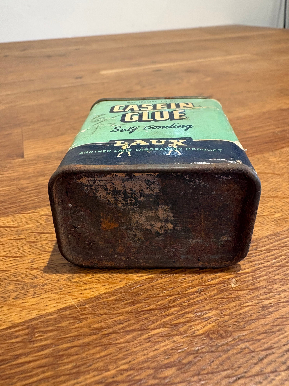 Vintage Laux Casein Glue  Tin , Display Item