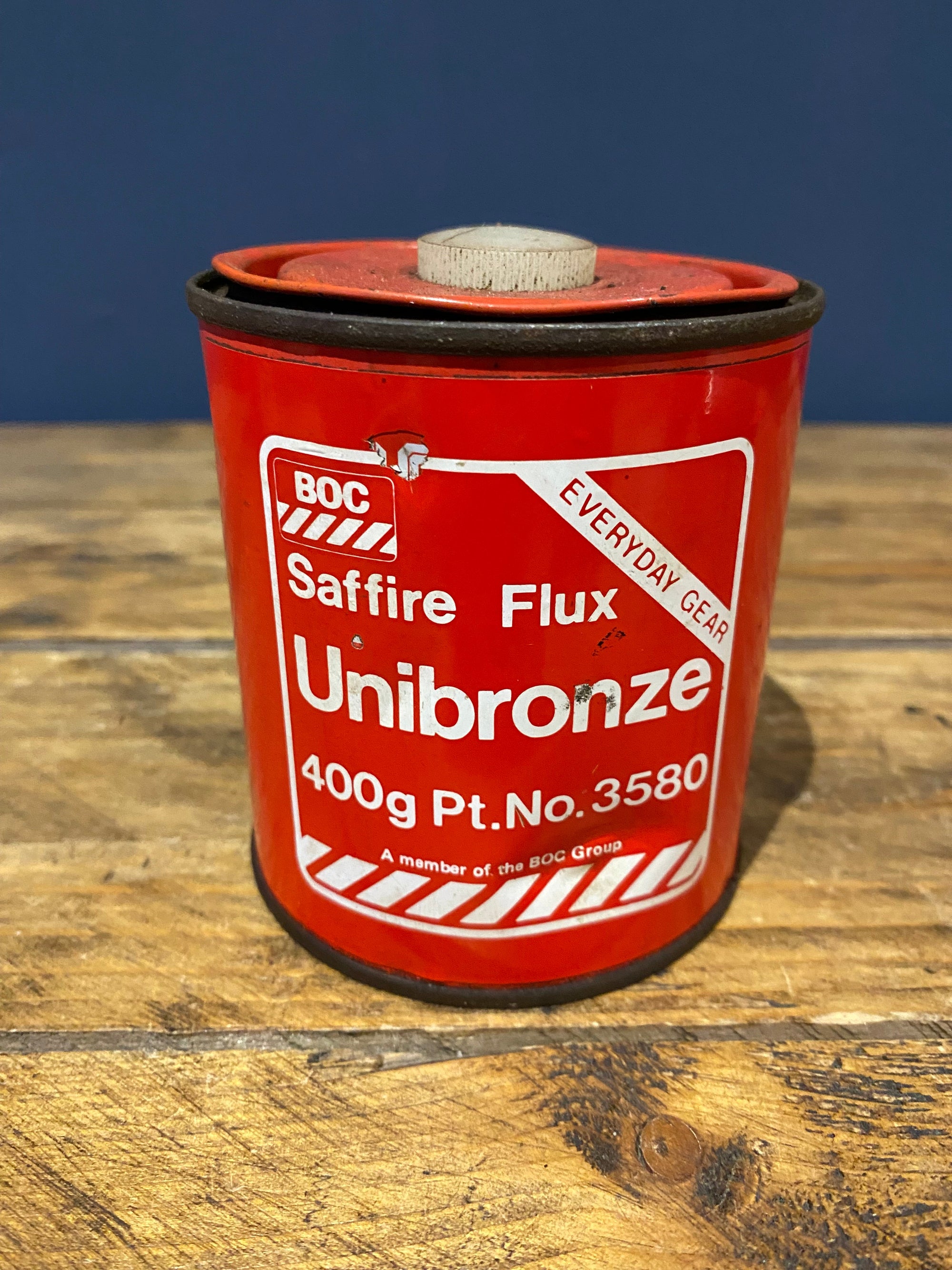 Vintage BOC Unibronze Flux Tin