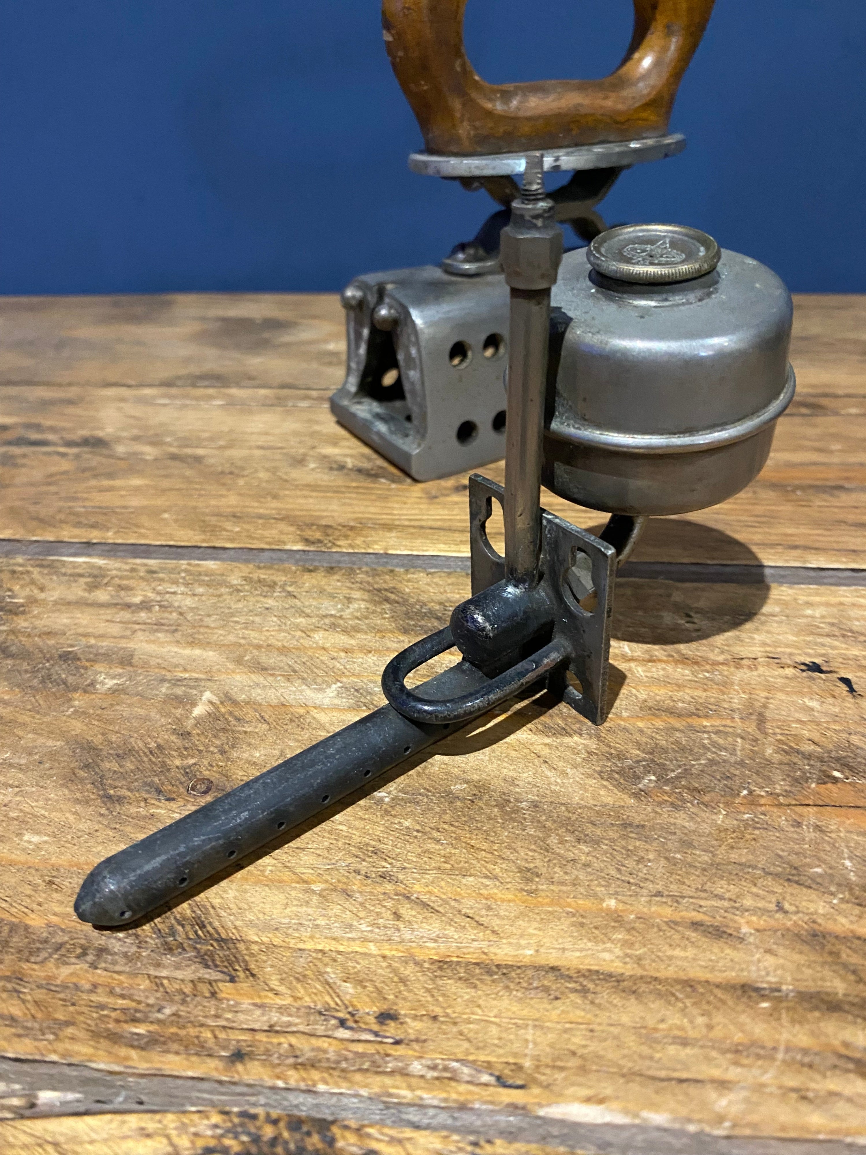 Antique C K Spirit Iron Fuel Flat Iron Vintage Paraffin Alcohol Iron Complete