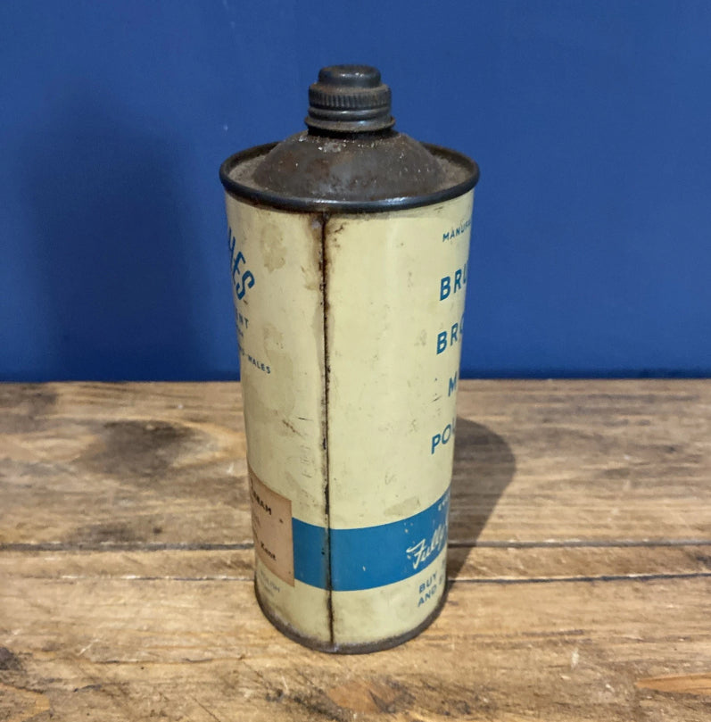 Vintage Bettabrushes Silicone Furniture Cream , Vintage Tin