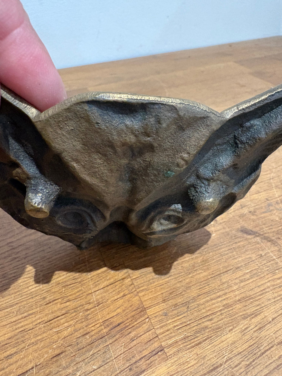 Pair Of Vintage Brass Fox Trinket/coin Dishes