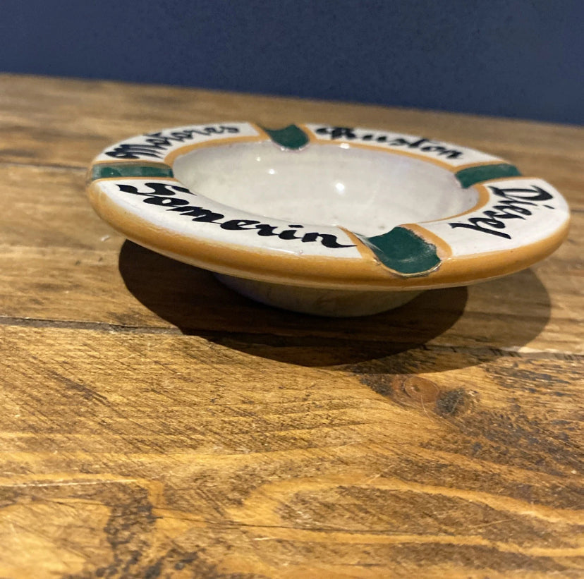 Vintage Ruston Diesel Motors Somerin , Ceramic Ashtray, Locomotives, Railway