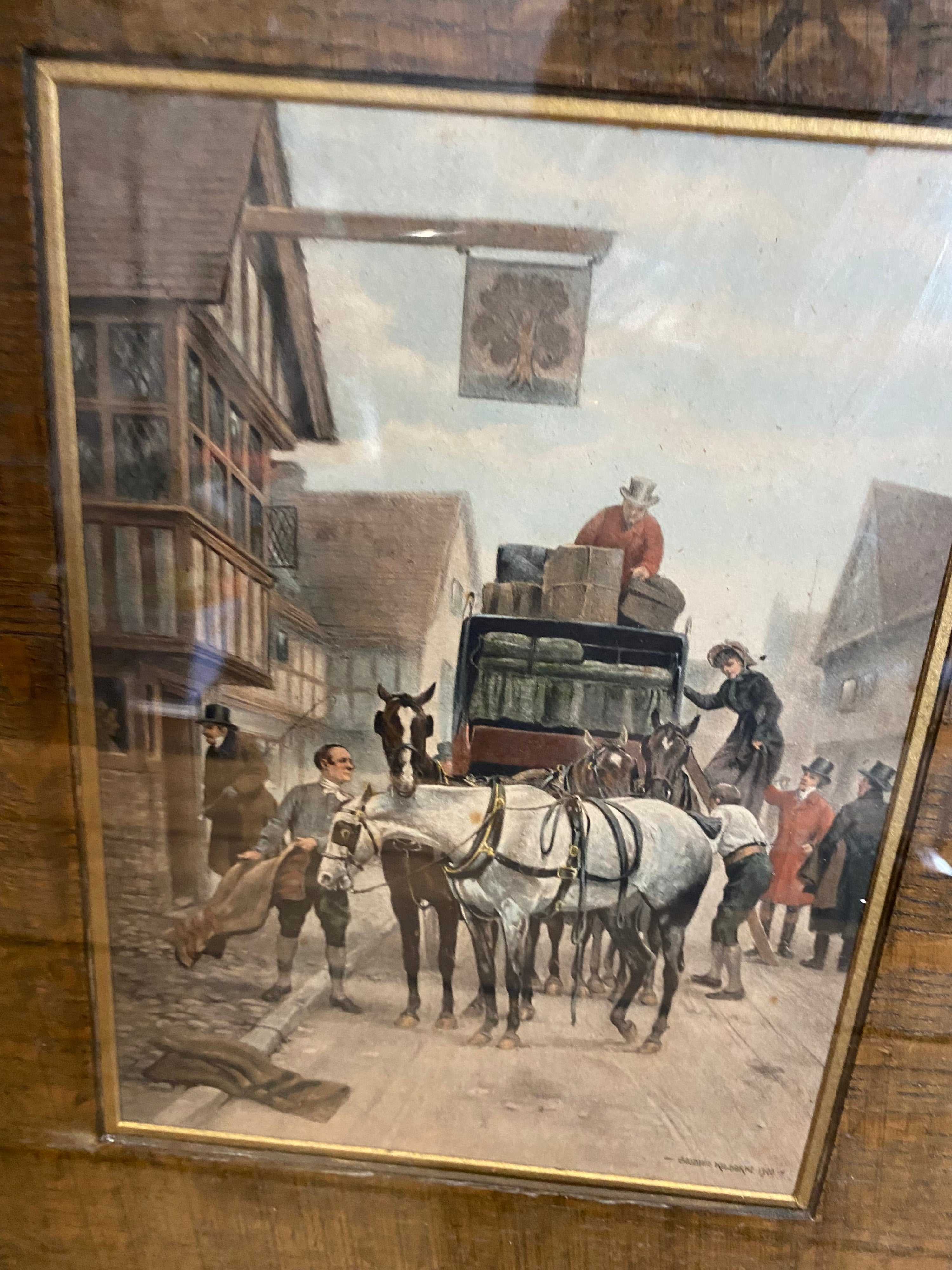 Antique Goodwin Kilburne painting, 1900