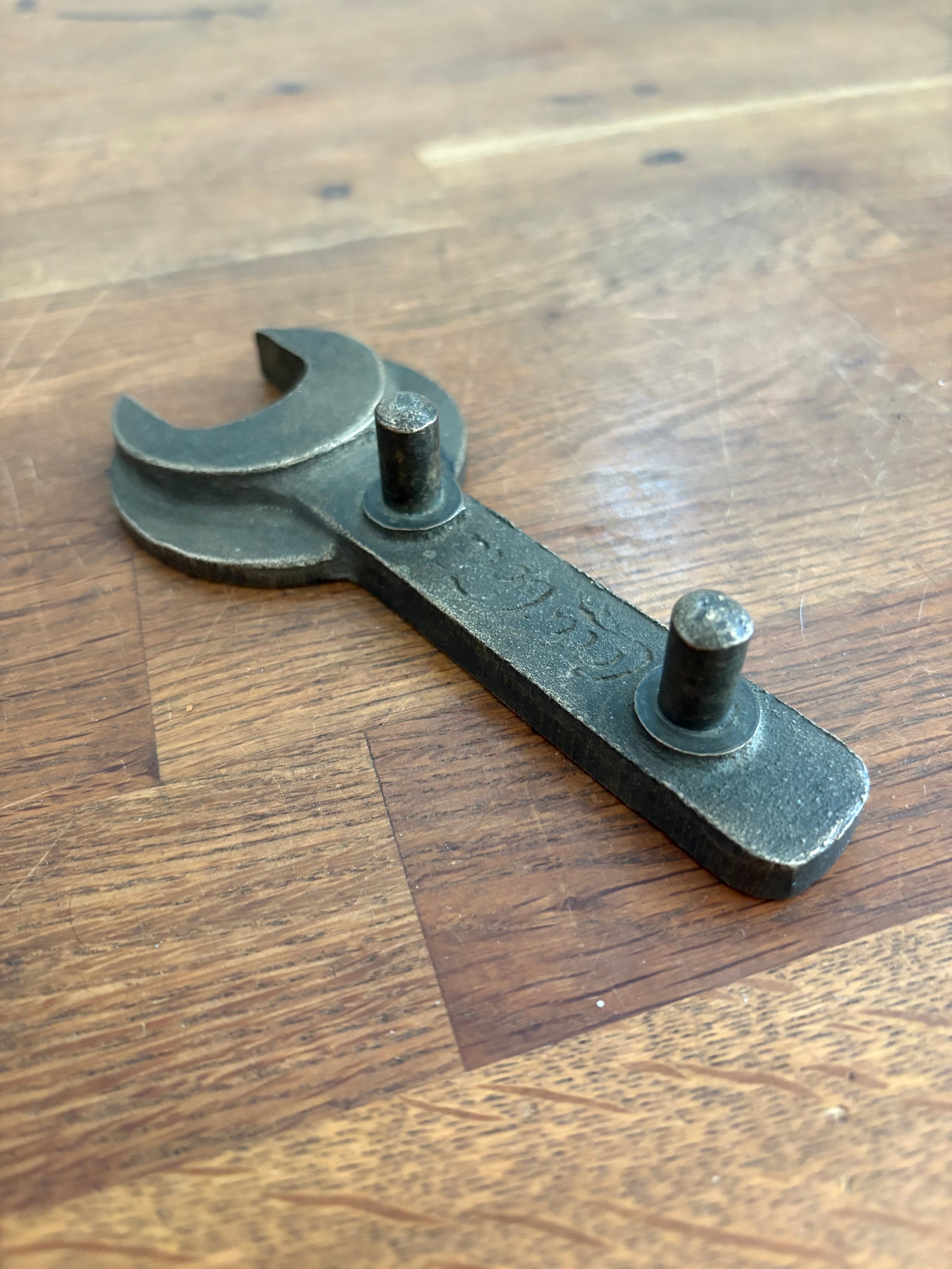 Unusual And Rare Coca Cola Barrel Spanner / Mechanic Spanner In Bronze