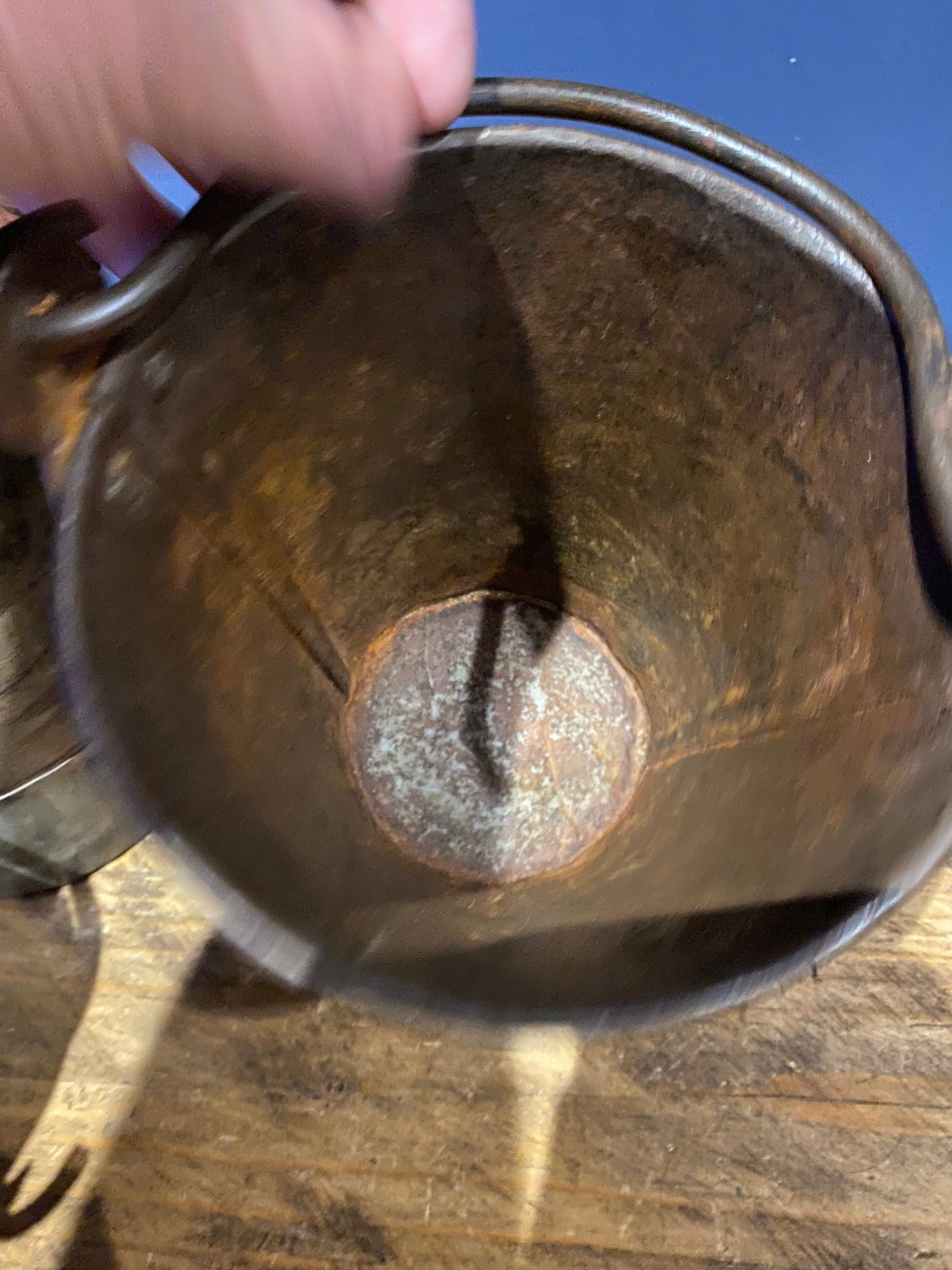 Vintage Small Galvanised/ Steel Buckets / Flower Buckets , Plenty Of Patina X3
