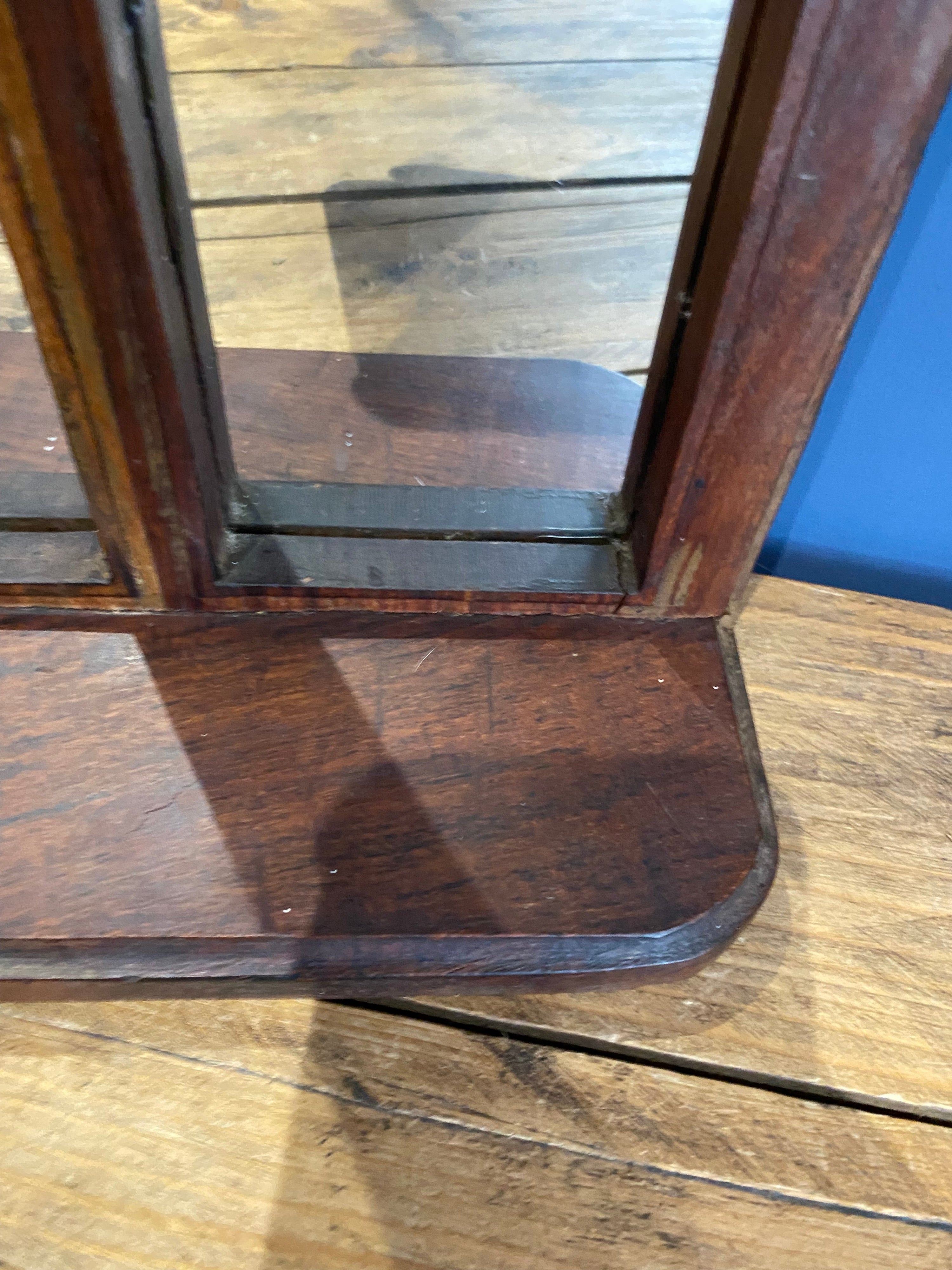 Gothic style wooden wall mirror