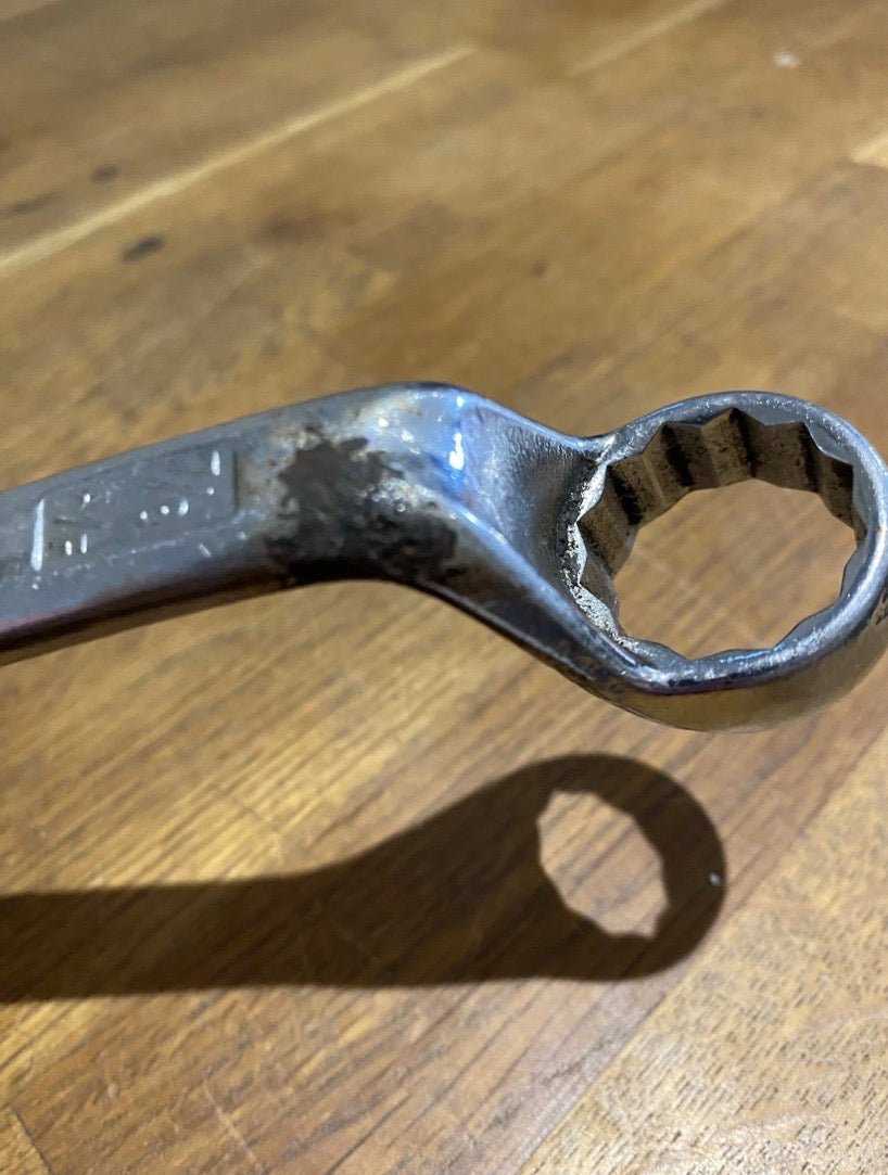 Vintage King Dick Ring Spanner. RSA226, 13/16 Af + 7/8 Af