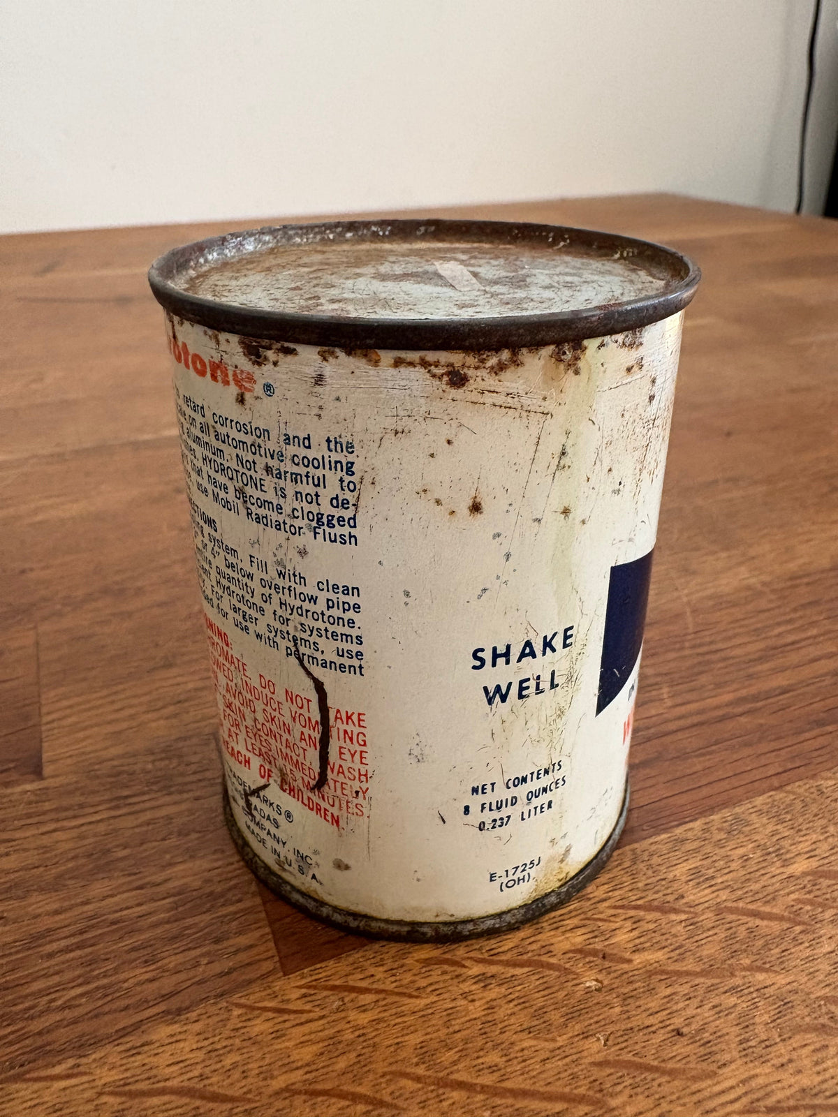 Vintage Mobil Hydrotone Can , Sealed , For Display Only , 8 Fl Oz