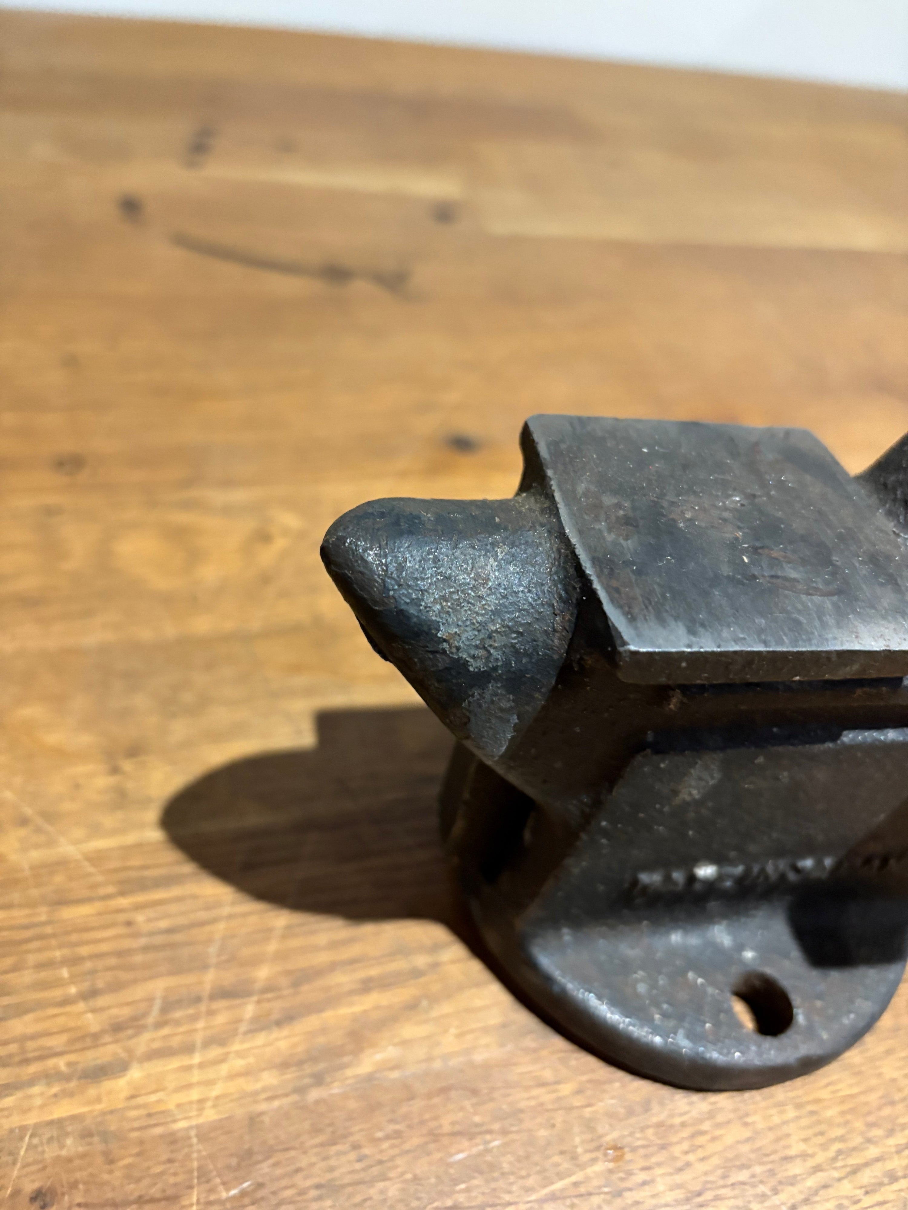 Vintage Hilka Bench Vice , 3.5” Jaws , Made In Japan