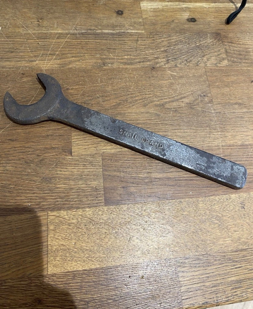 Vintage Snail Brand Spanner ,  11/16 BSW , 3/4 BSF