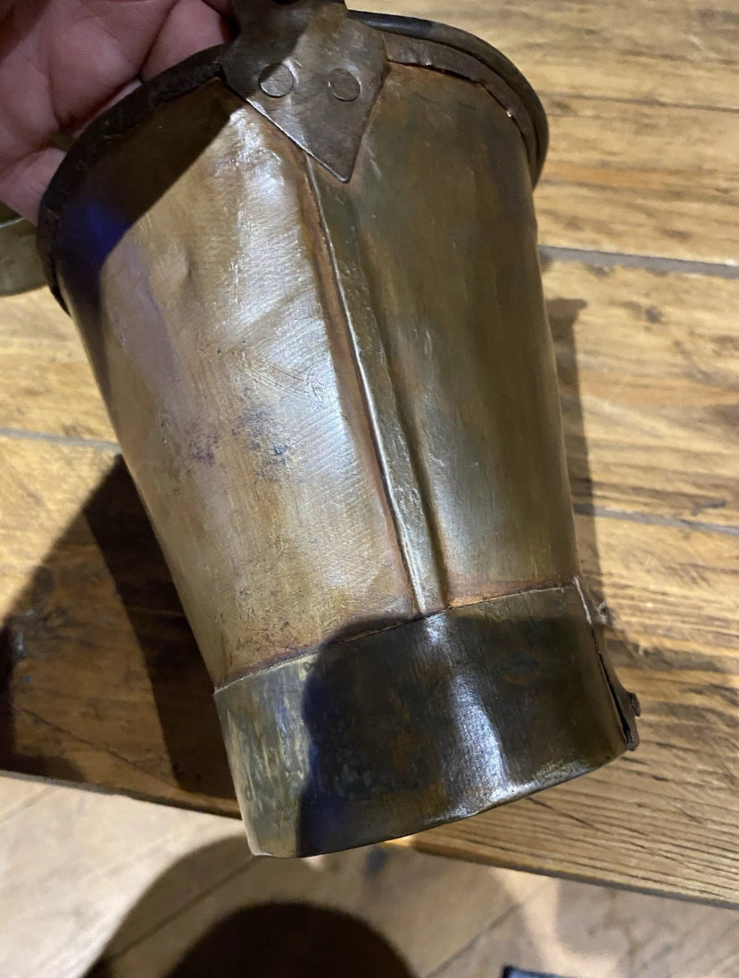 Vintage Small Galvanised/ Steel Buckets / Flower Buckets , Plenty Of Patina X3