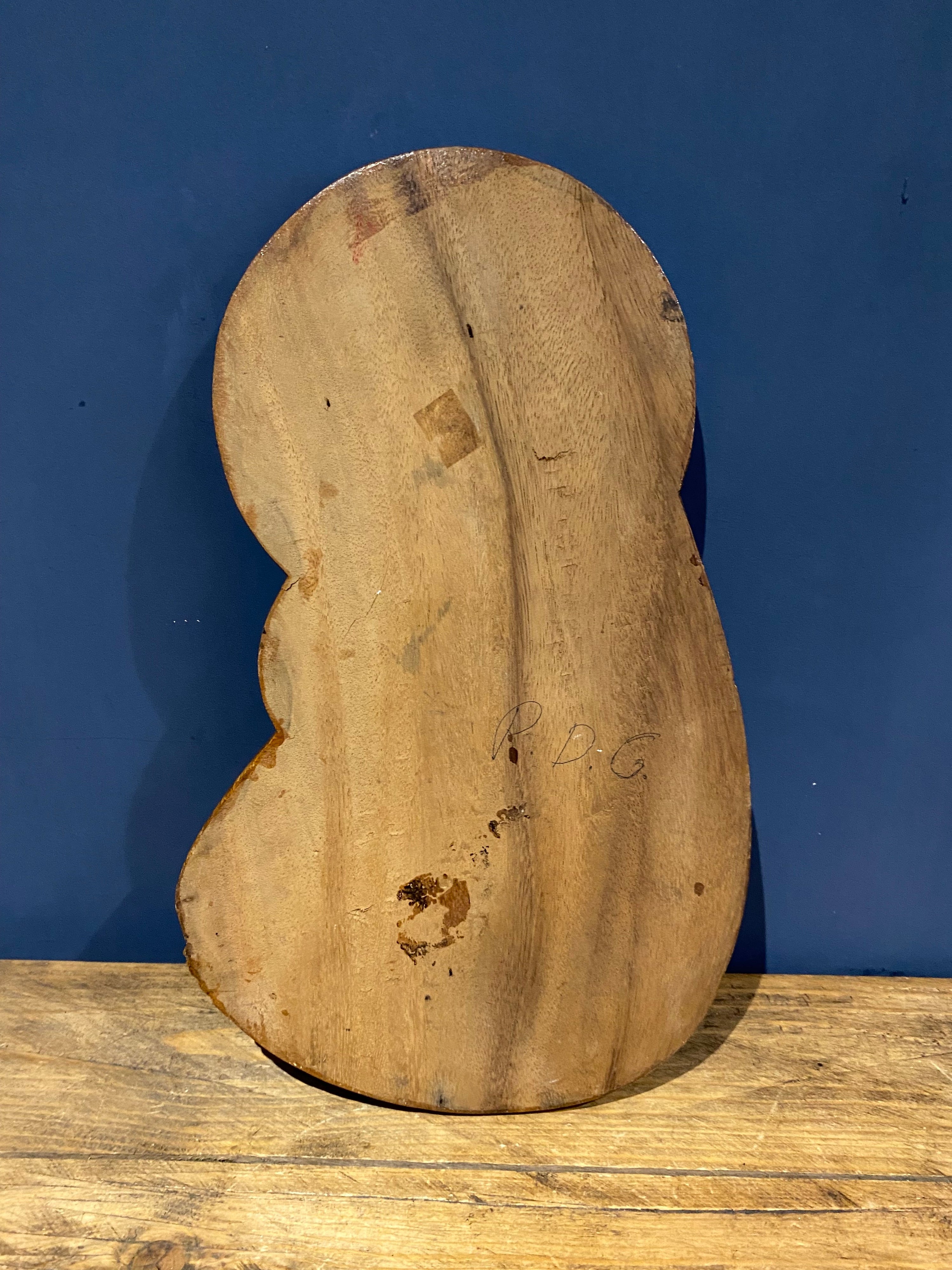 Vintage Olive Wood Madonna And Child / Mary And Jesus Carved Plaque