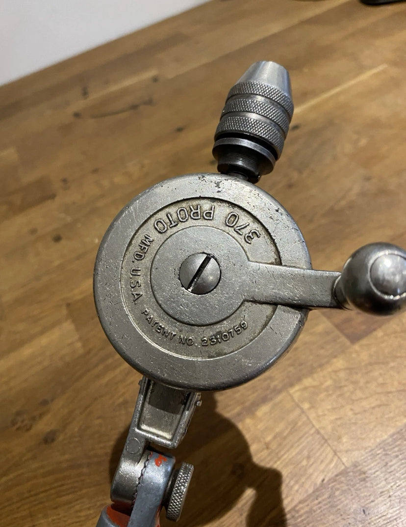 Vintage Proto 370 , All Angle Hand Drill , USA, Rare