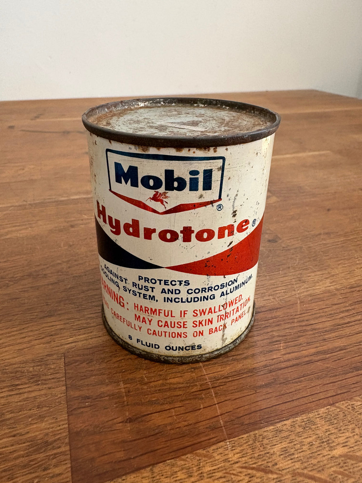 Vintage Mobil Hydrotone Can , Sealed , For Display Only , 8 Fl Oz