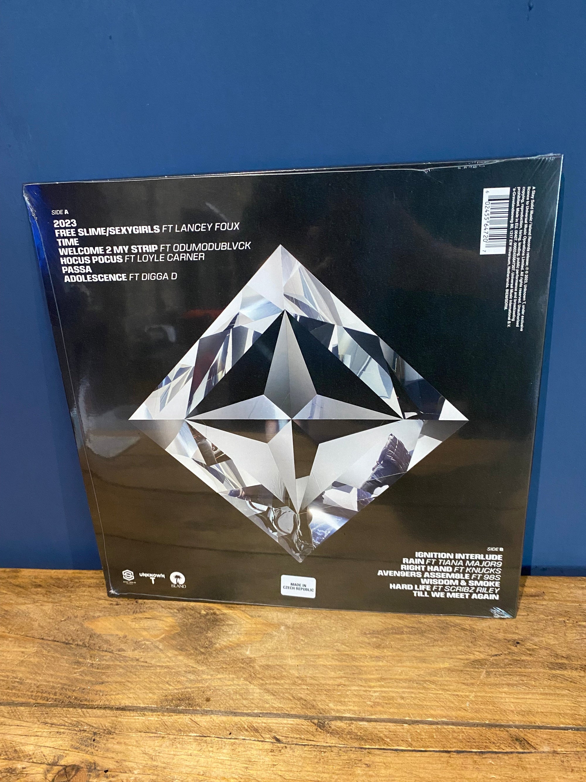 Unknown T , Blood Diamond, Limited Edition Marble Vinyl, new and sealed.