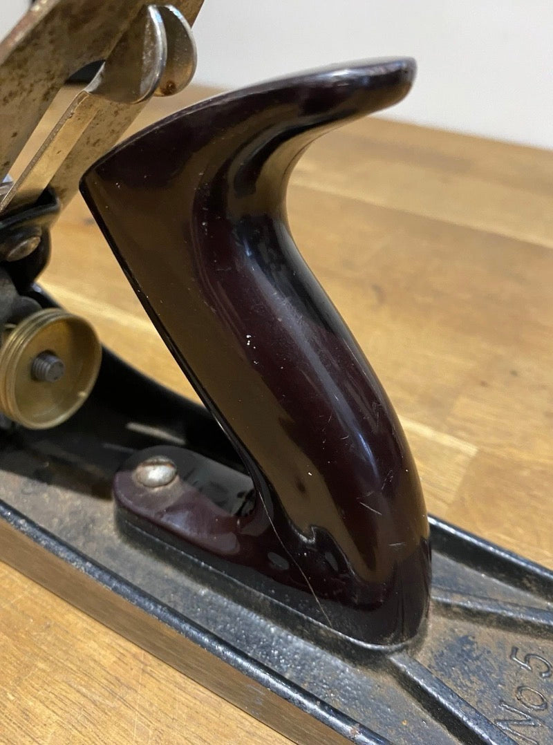 Vintage Stanley Bailey No5 Smoothing Plane.