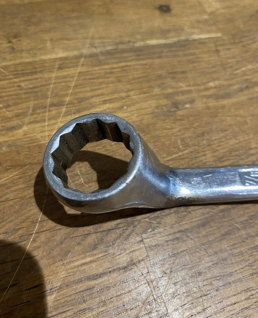 Vintage King Dick Ring Spanner. RSA226, 13/16 Af + 7/8 Af