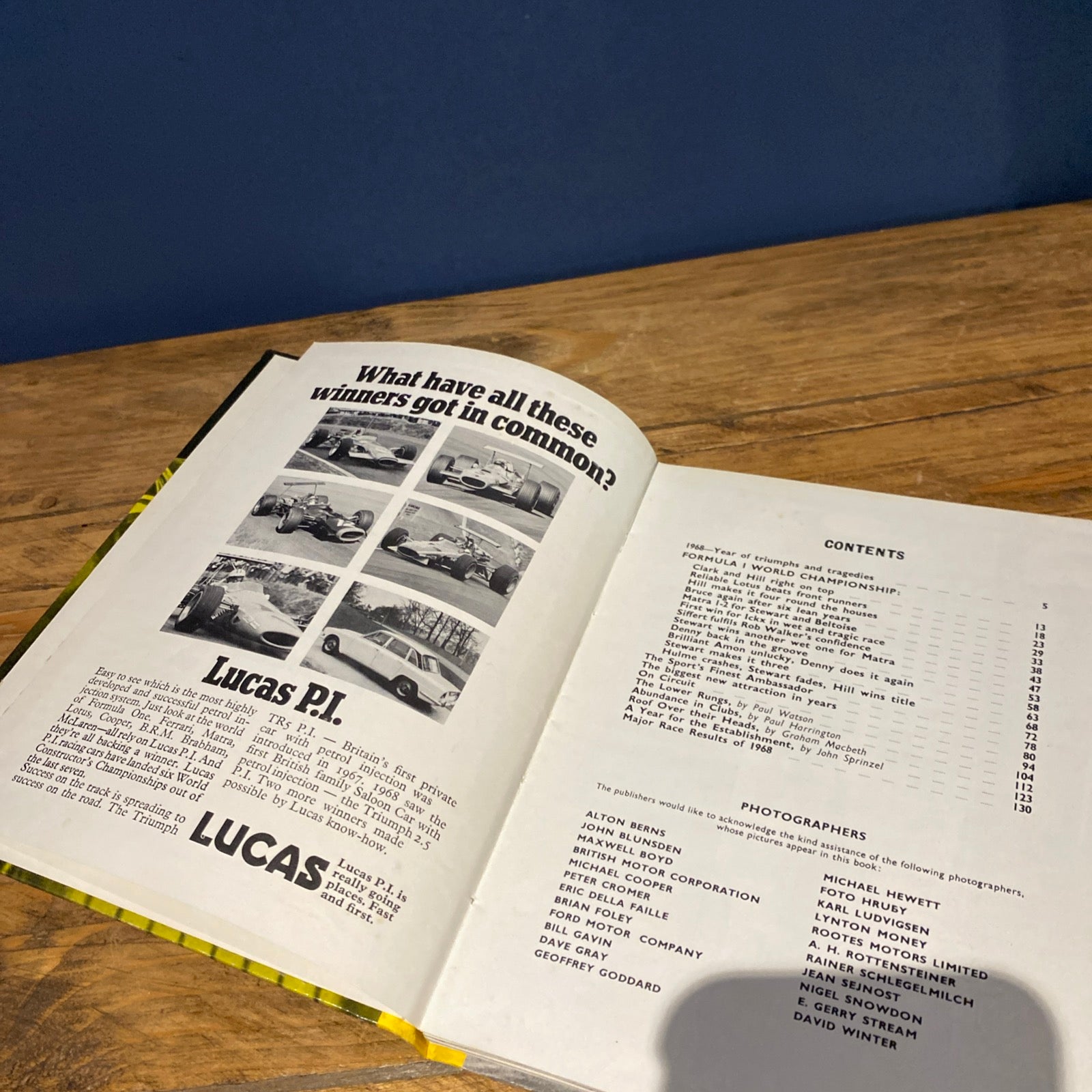 Motor Racing Year Book 1968-9, Motor Racing Magazine, HB