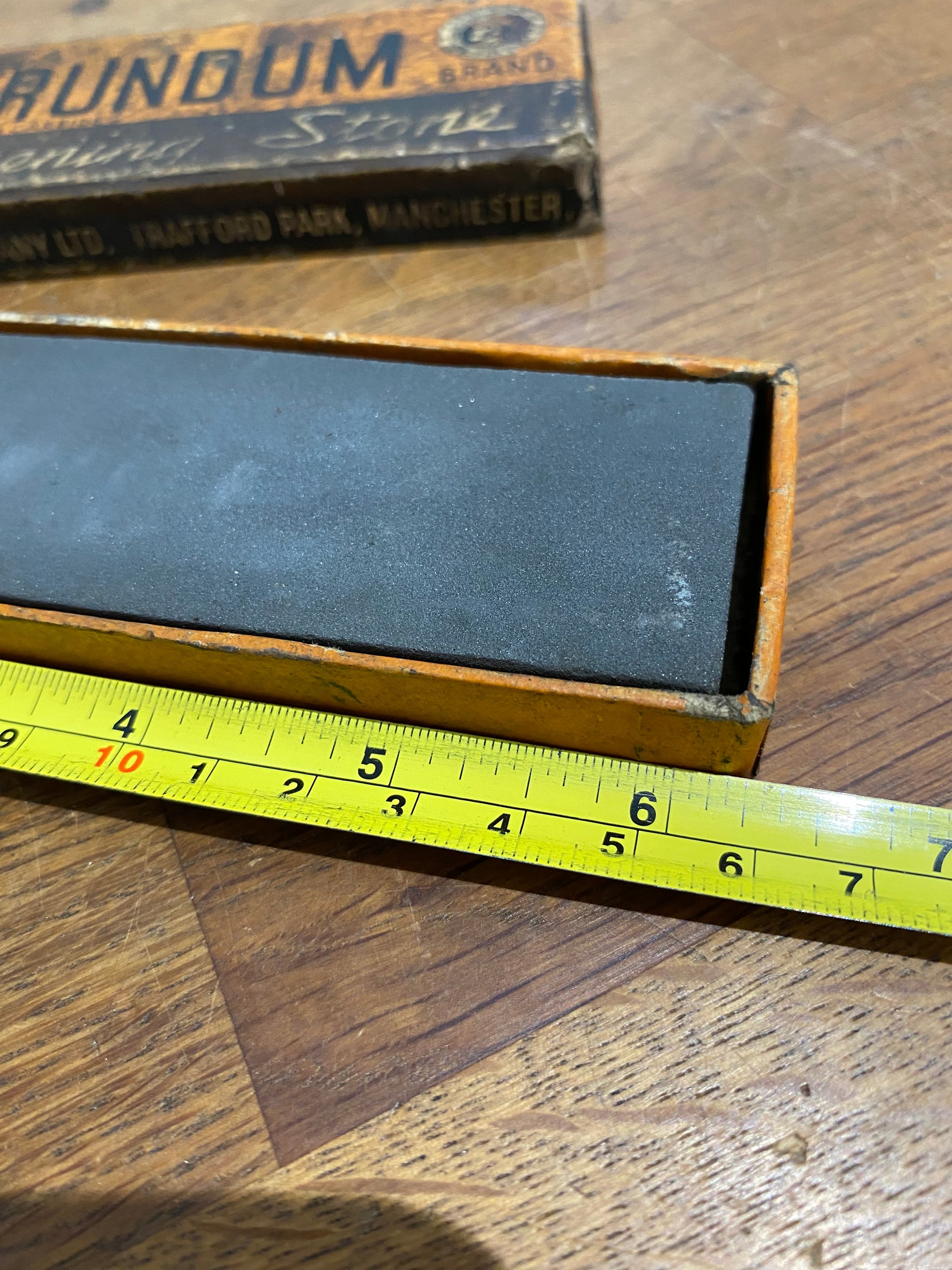 Vintage Carborundum Silicone Carbide Sharpening Stone