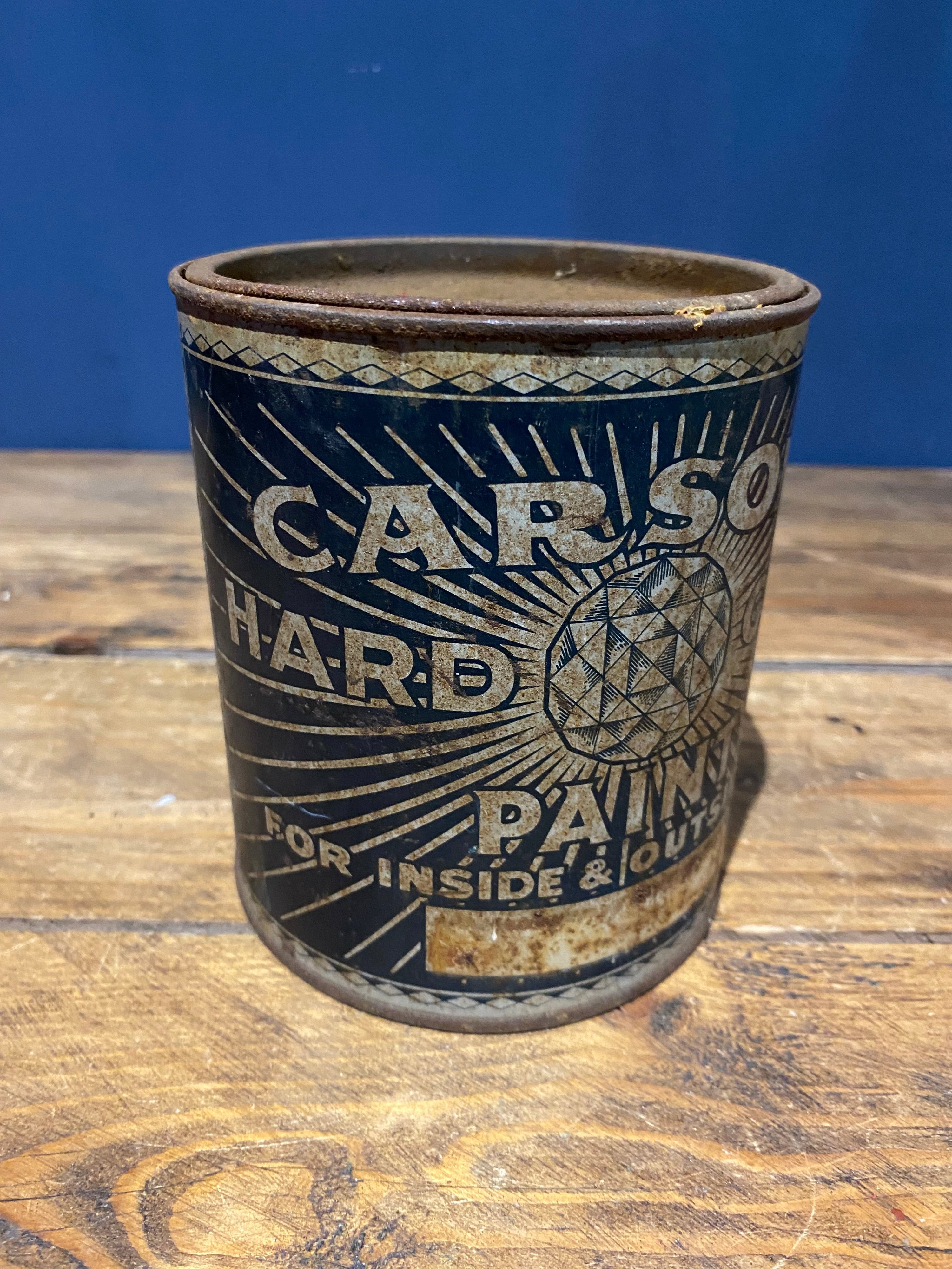 Antique / Vintage. Rare Carson’s Paint Tin , Full , As Found Condition