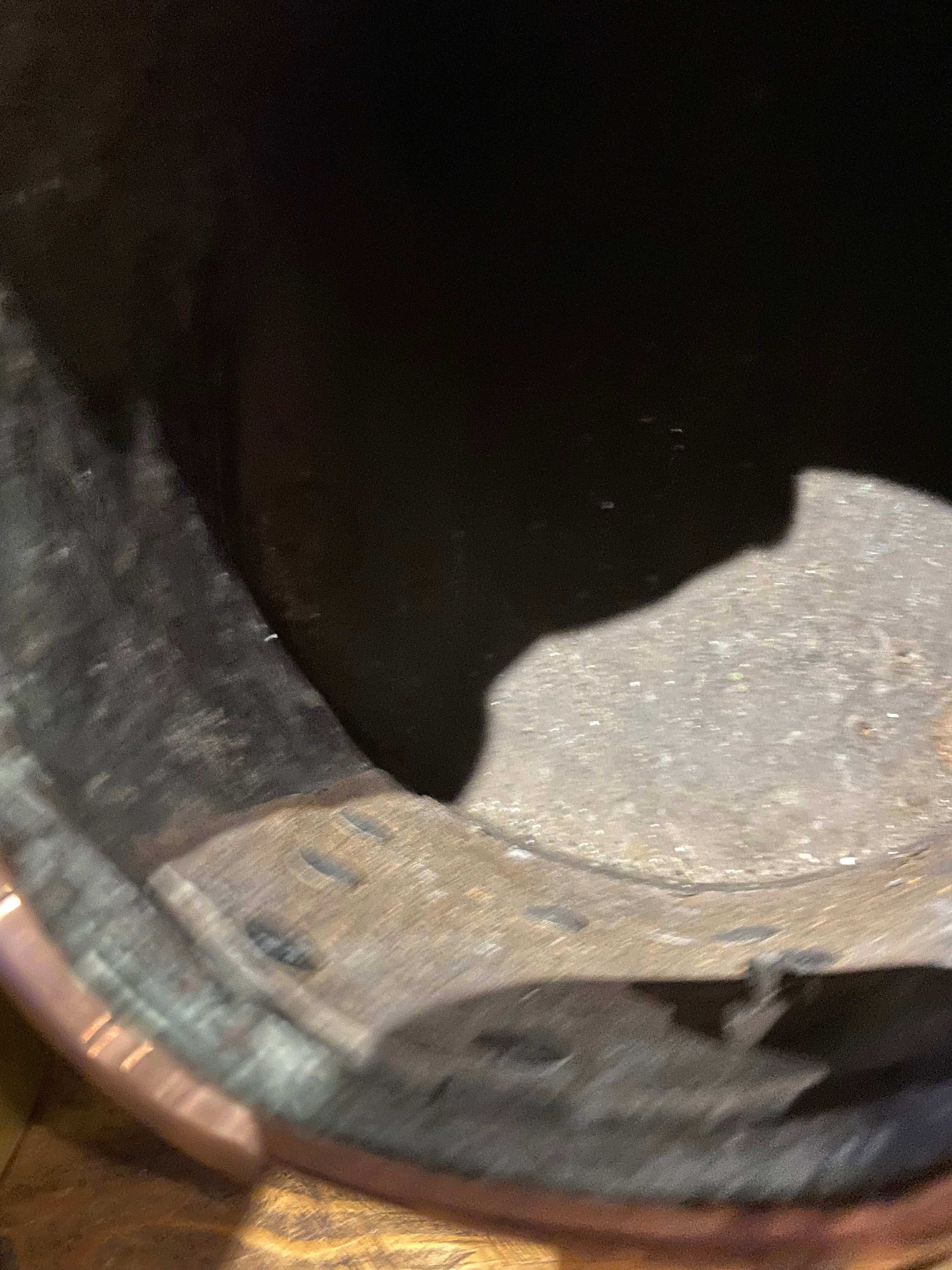 Antique Copper And Brass Dutch Doof Pot , Embers Bucket.