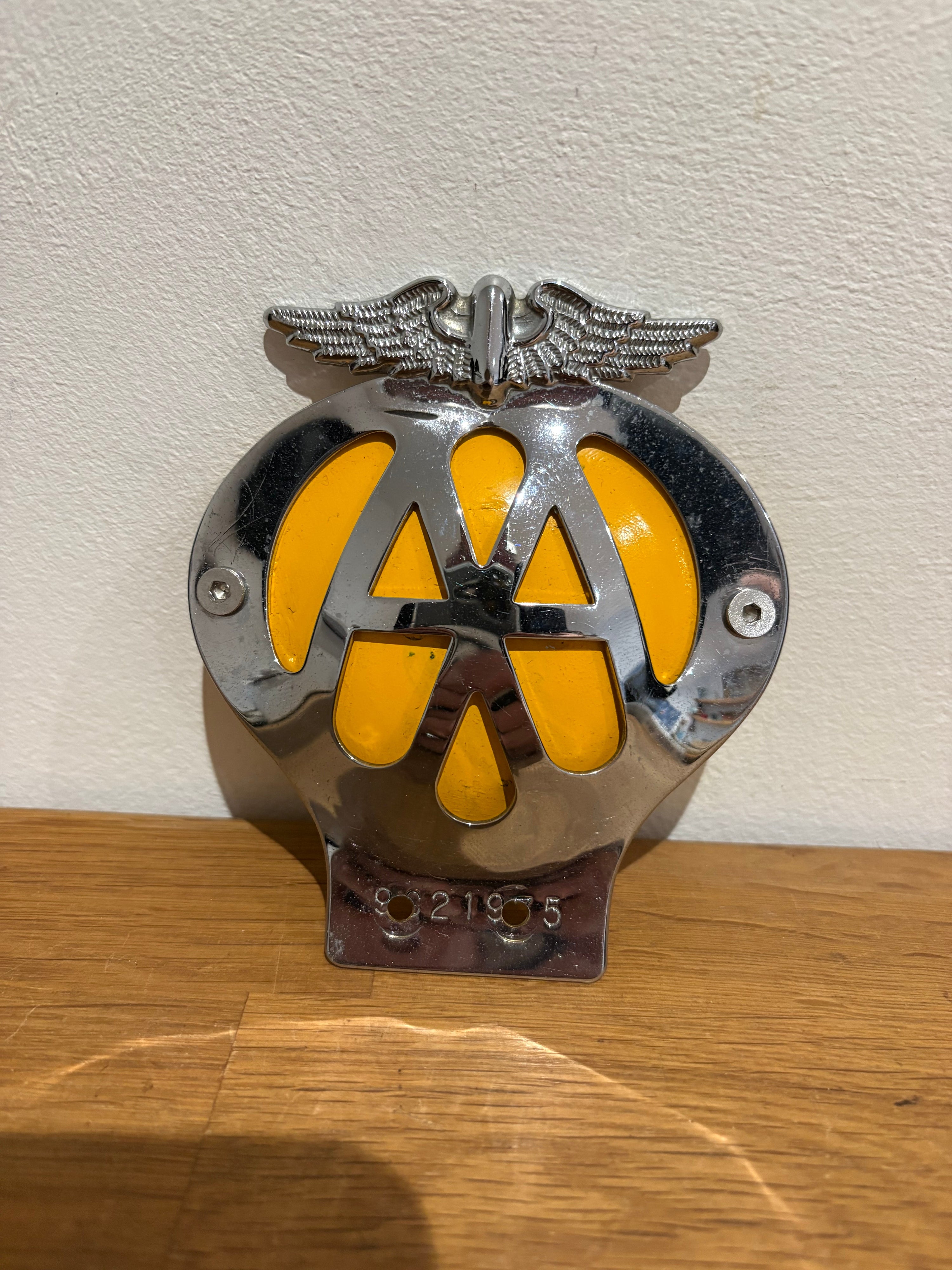 Vintage AA Car Badge / Motorcycle Badge